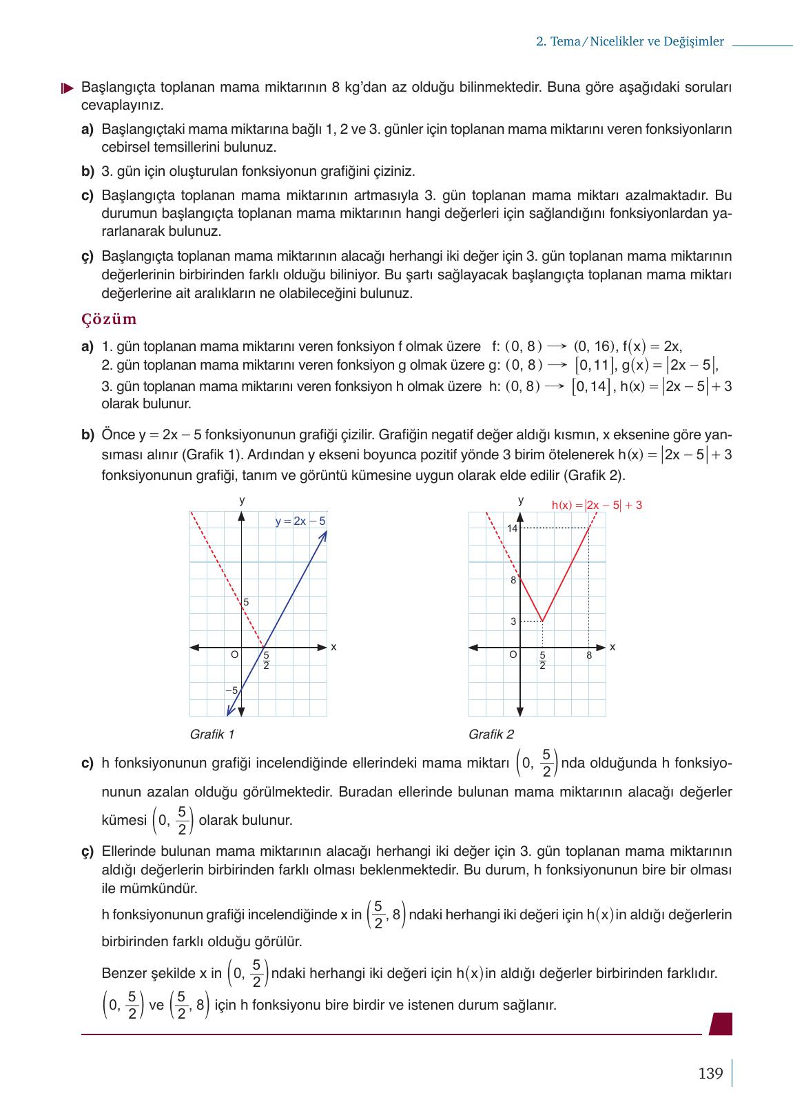 9. Sınıf Meb Yayınları Matematik Ders Kitabı Sayfa 139 Cevapları 9. Sınıf Meb Yayınları Matematik Ders Kitabı Sayfa 139 Cevapları