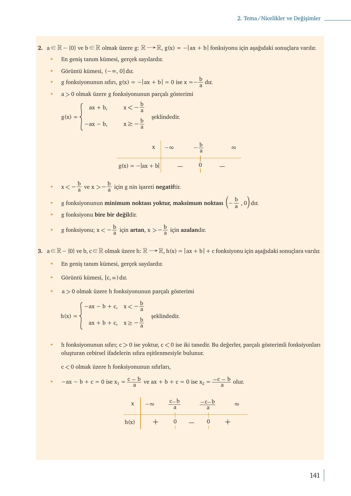 9. Sınıf Meb Yayınları Matematik Ders Kitabı Sayfa 141 Cevapları