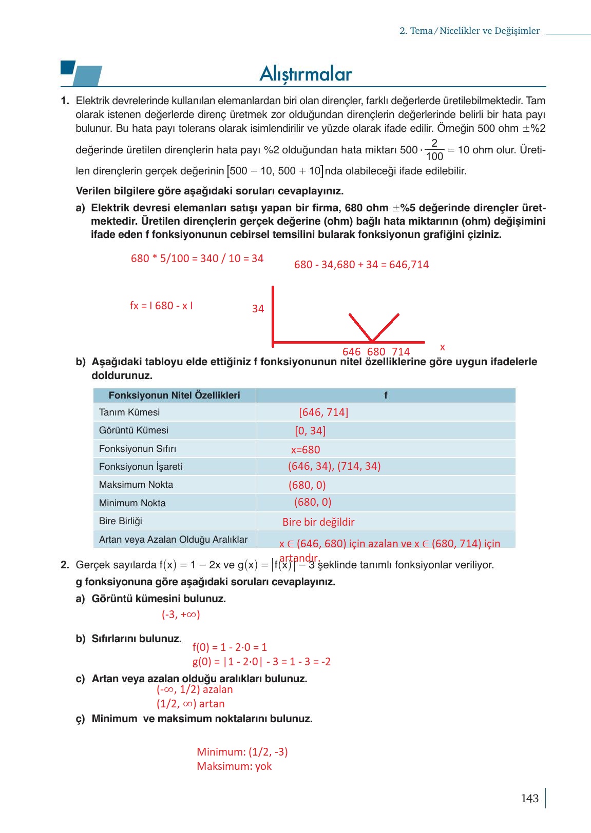 9. Sınıf Meb Yayınları Matematik Ders Kitabı Sayfa 143 Cevapları 9. Sınıf Meb Yayınları Matematik Ders Kitabı Sayfa 143 Cevapları