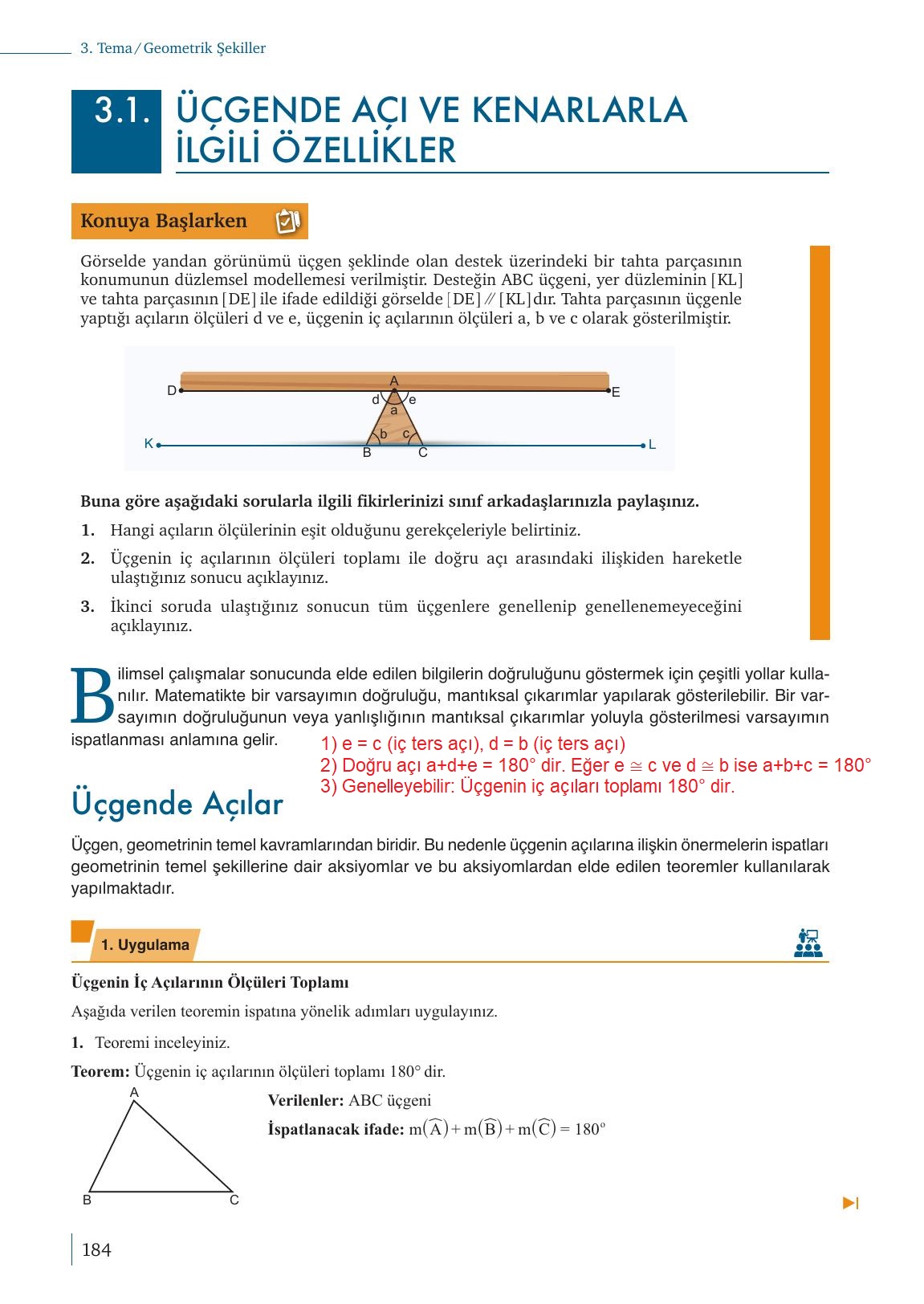 9. Sınıf Meb Yayınları Matematik Ders Kitabı Sayfa 184 Cevapları 9. Sınıf Meb Yayınları Matematik Ders Kitabı Sayfa 184 Cevapları