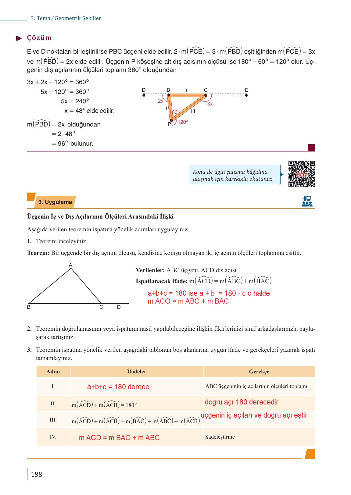 9. Sınıf Meb Yayınları Matematik Ders Kitabı Sayfa 188 Cevapları 9. Sınıf Meb Yayınları Matematik Ders Kitabı Sayfa 188 Cevapları