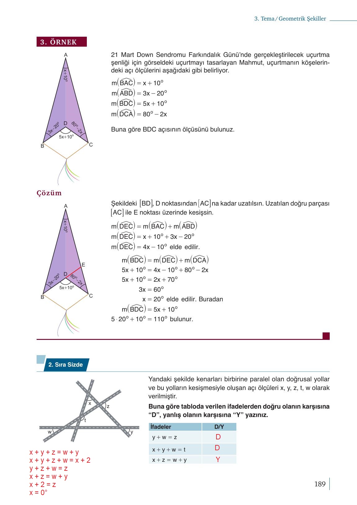 9. Sınıf Meb Yayınları Matematik Ders Kitabı Sayfa 189 Cevapları 9. Sınıf Meb Yayınları Matematik Ders Kitabı Sayfa 189 Cevapları