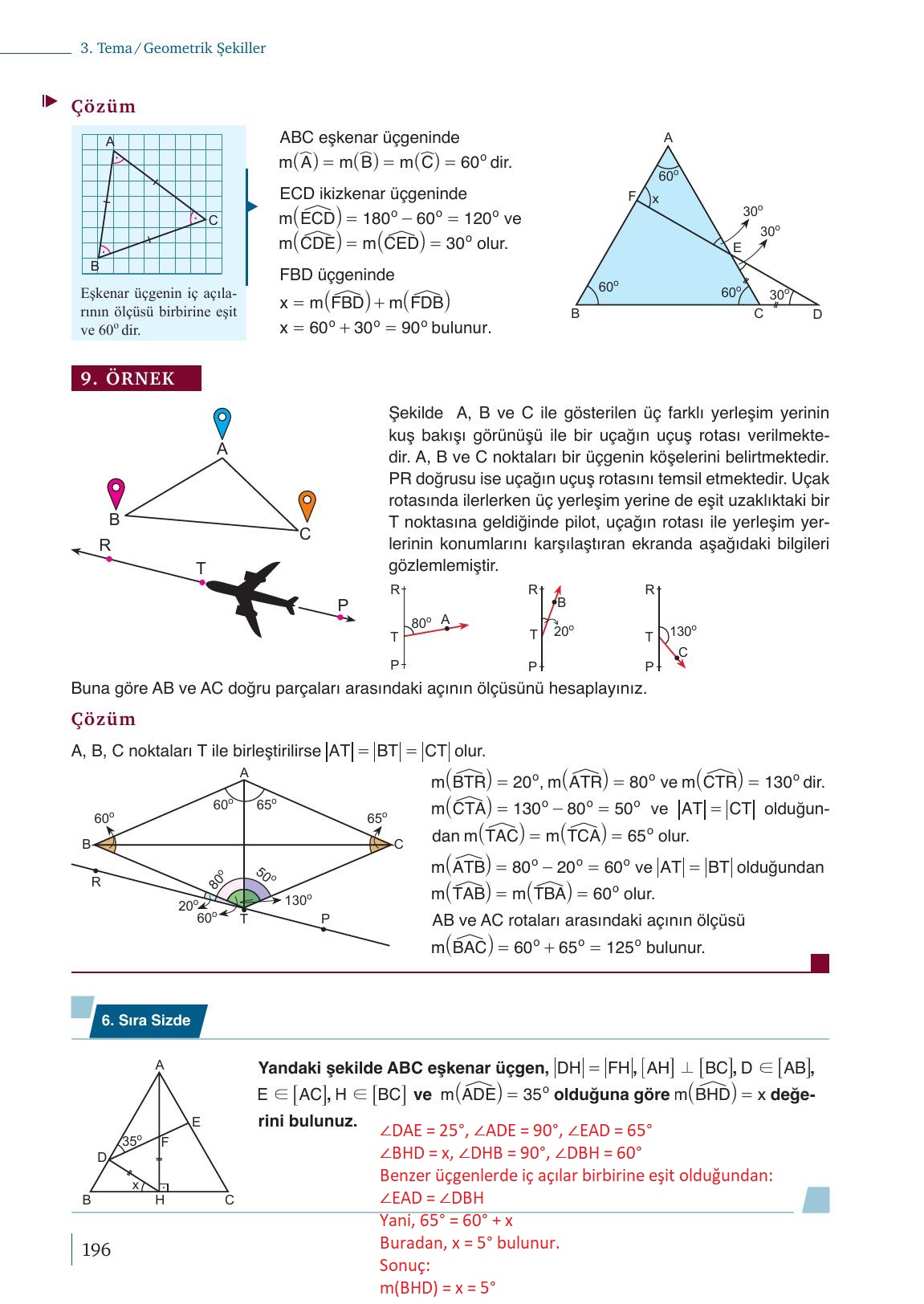 9. Sınıf Meb Yayınları Matematik Ders Kitabı Sayfa 196 Cevapları 9. Sınıf Meb Yayınları Matematik Ders Kitabı Sayfa 196 Cevapları