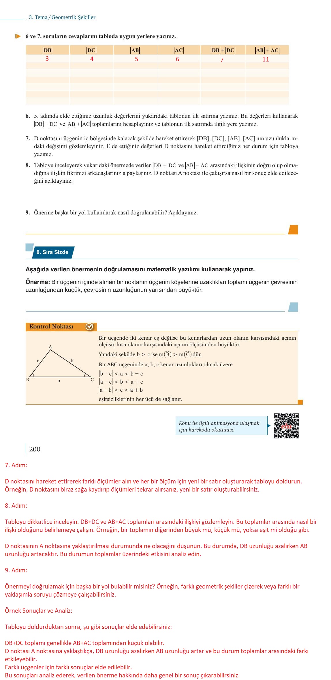 9. Sınıf Meb Yayınları Matematik Ders Kitabı Sayfa 200 Cevapları 9. Sınıf Meb Yayınları Matematik Ders Kitabı Sayfa 200 Cevapları