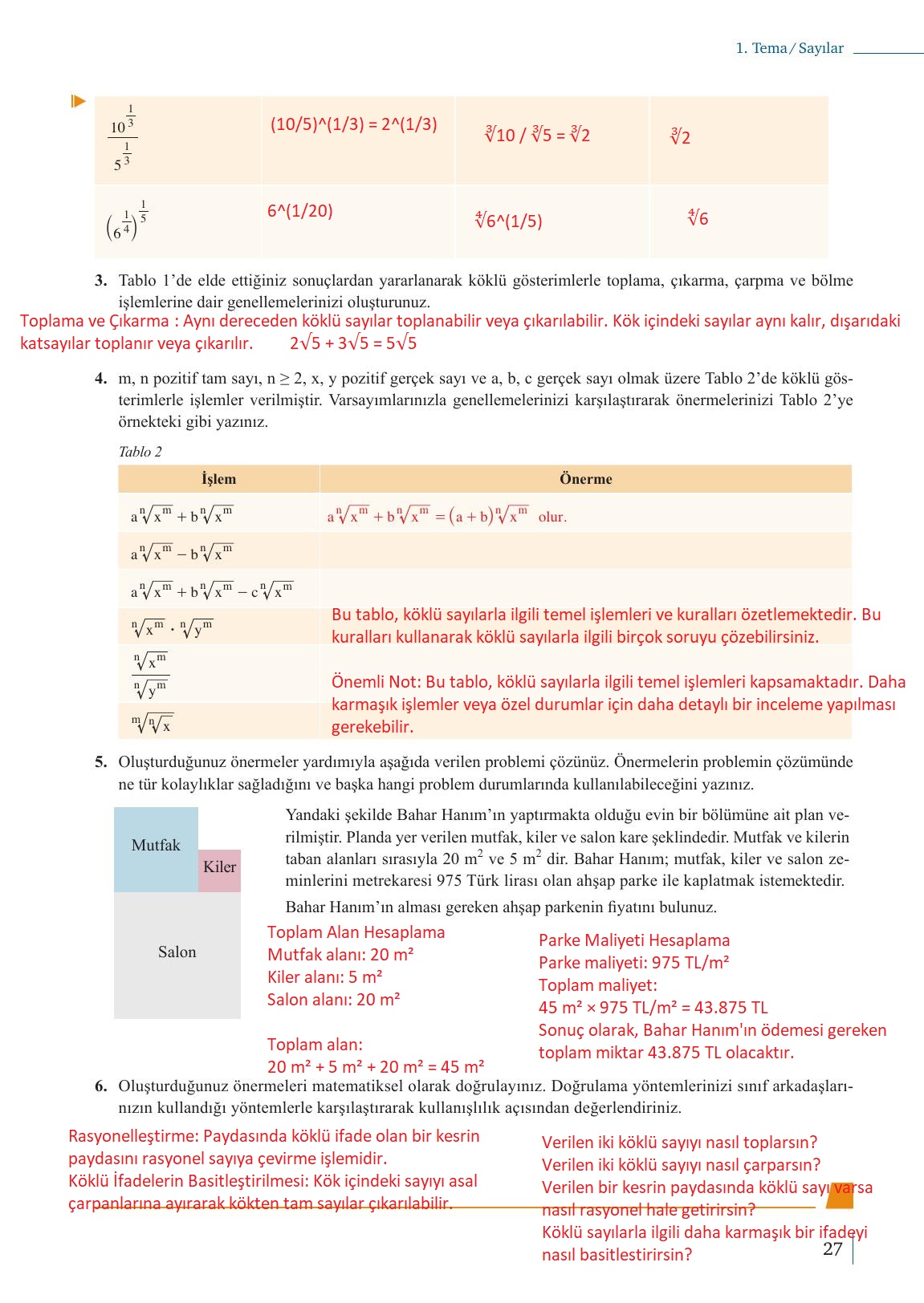 9. Sınıf Meb Yayınları Matematik Ders Kitabı Sayfa 27 Cevapları 9. Sınıf Meb Yayınları Matematik Ders Kitabı Sayfa 27 Cevapları