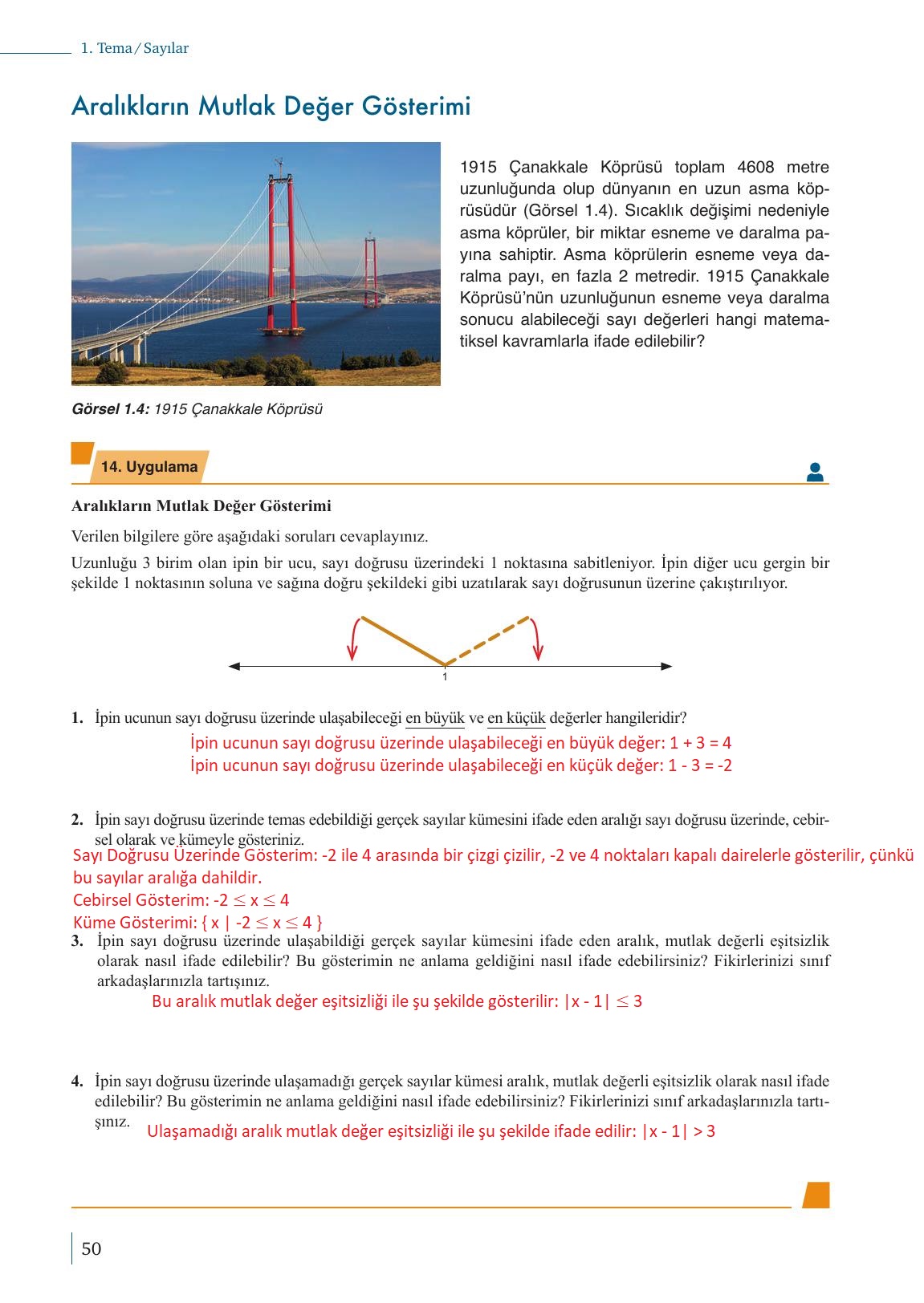 9. Sınıf Meb Yayınları Matematik Ders Kitabı Sayfa 50 Cevapları