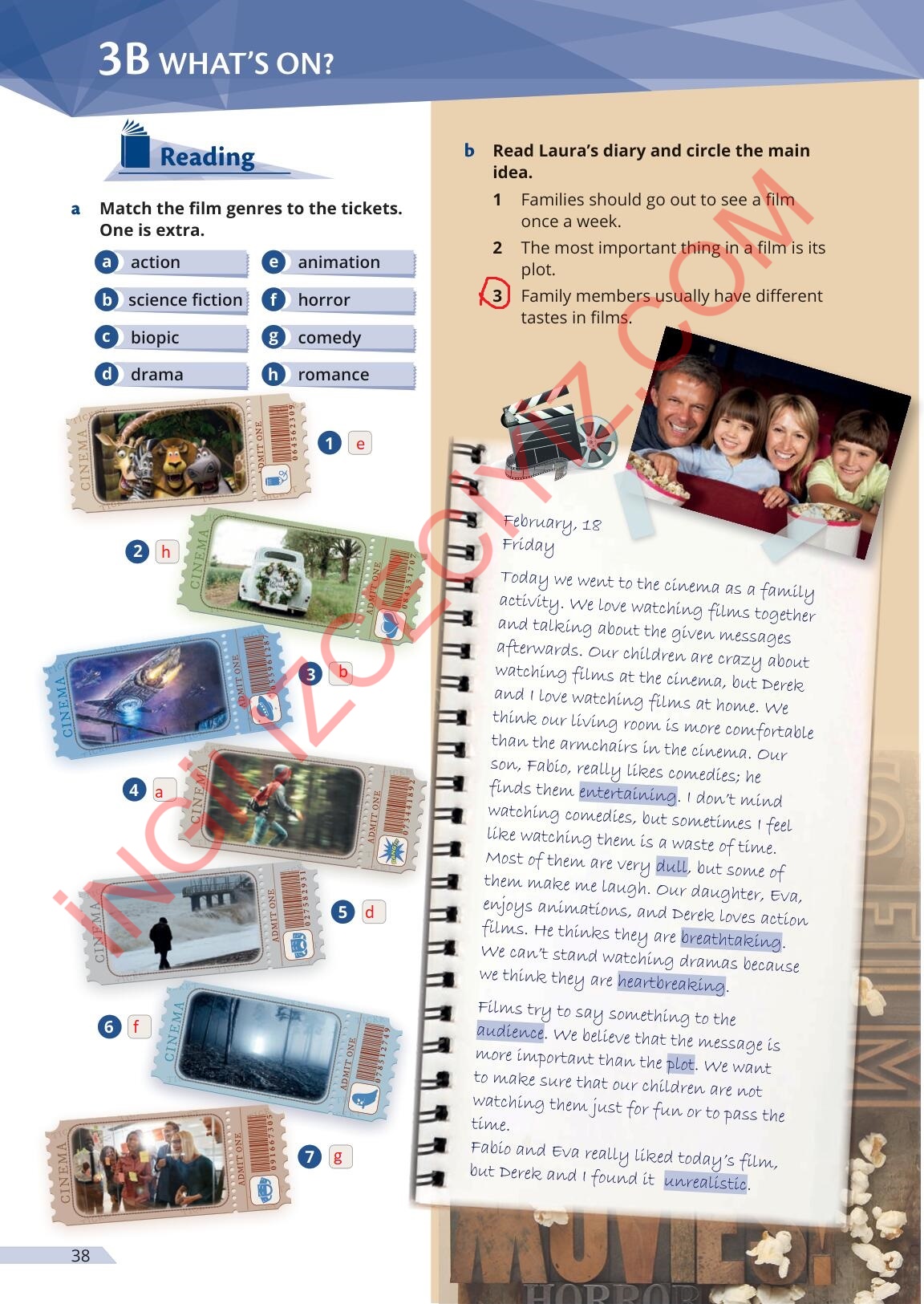 9. Sınıf Meb Yayınları Uplift İngilizce Ders Kitabı Sayfa 38 Cevapları