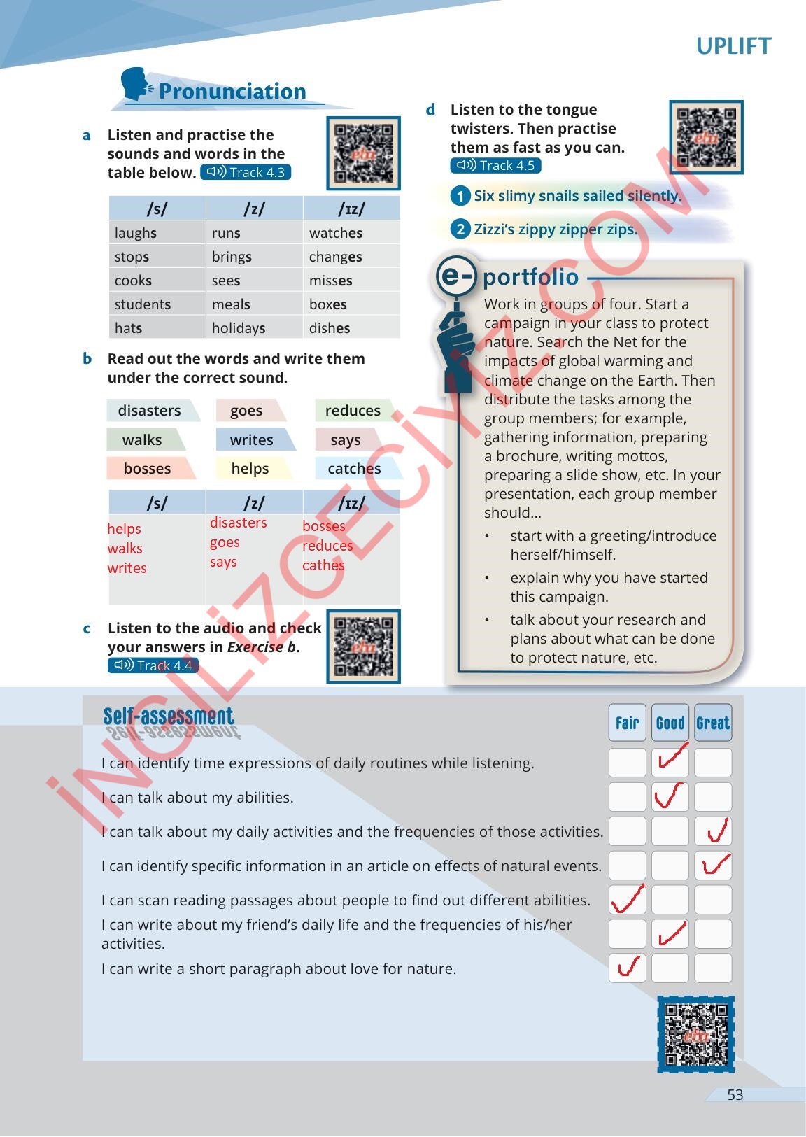 9. Sınıf Meb Yayınları Uplift İngilizce Ders Kitabı Sayfa 53 Cevapları