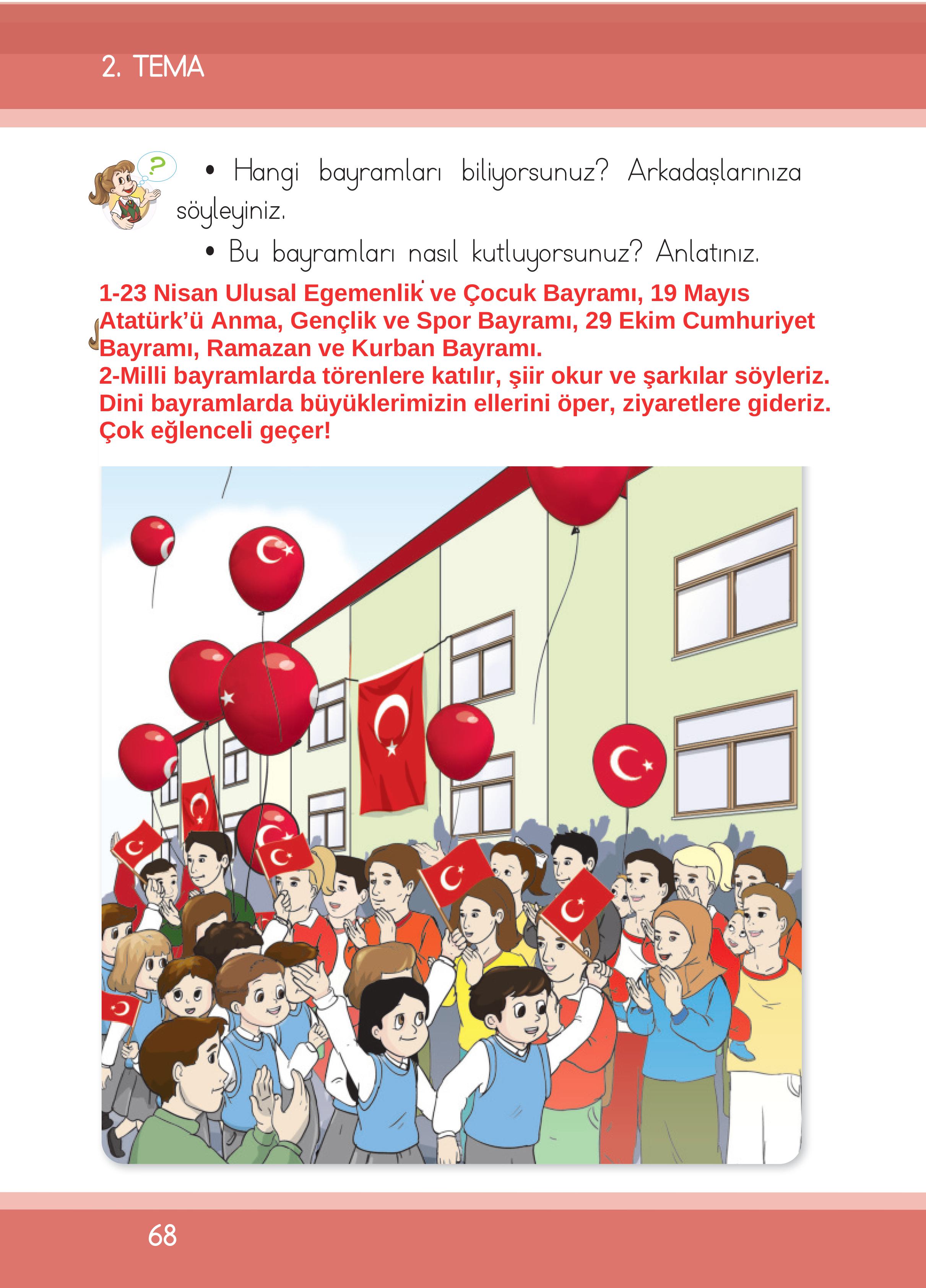 1. Sınıf İlke Yayınları İlk Okuma Yazma Kitabı Ders Kitabı Sayfa 68 Cevapları