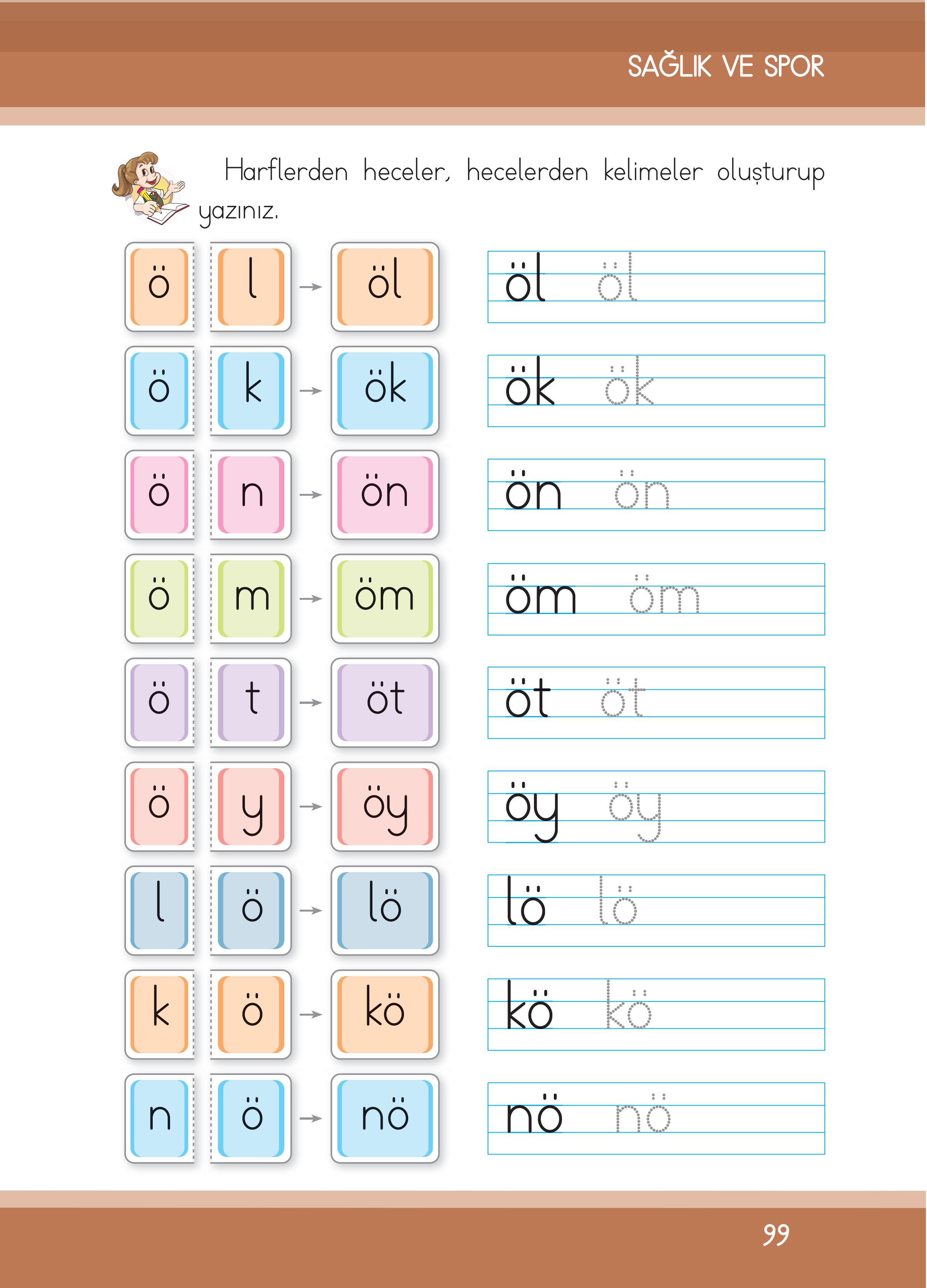 1. Sınıf İlke Yayınları İlk Okuma Yazma Kitabı Ders Kitabı Sayfa 99 Cevapları