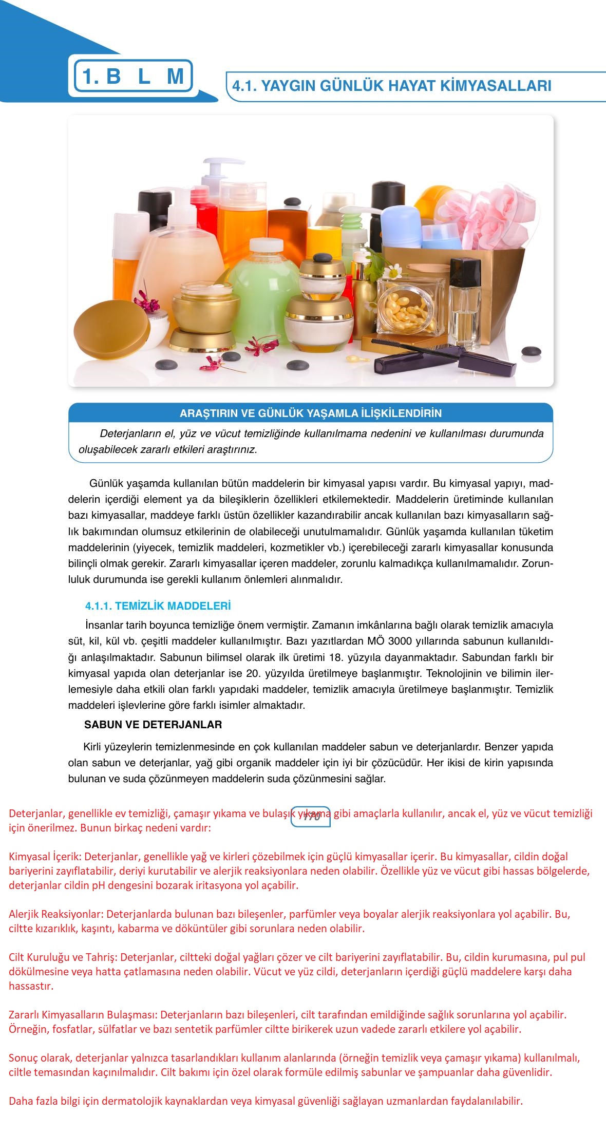 10. Sınıf Ata Yayıncılık Kimya Ders Kitabı Sayfa 170 Cevapları 10. Sınıf Ata Yayıncılık Kimya Ders Kitabı Sayfa 170 Cevapları