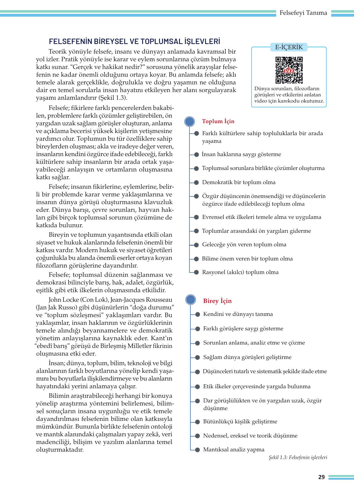 10. Sınıf Meb Yayınları Felsefe Ders Kitabı Sayfa 29 Cevapları 10. Sınıf Meb Yayınları Felsefe Ders Kitabı Sayfa 29 Cevapları