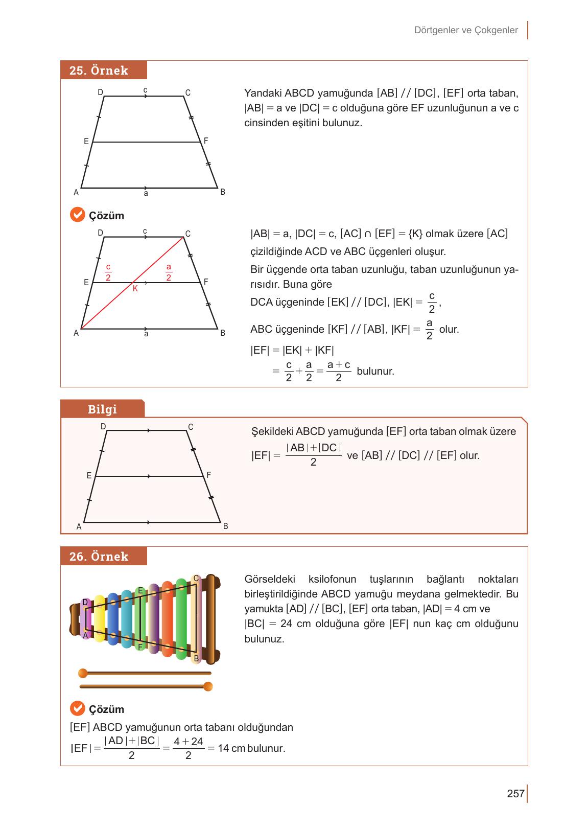 10. Sınıf Meb Yayınları Matematik Ders Kitabı Sayfa 257 Cevapları