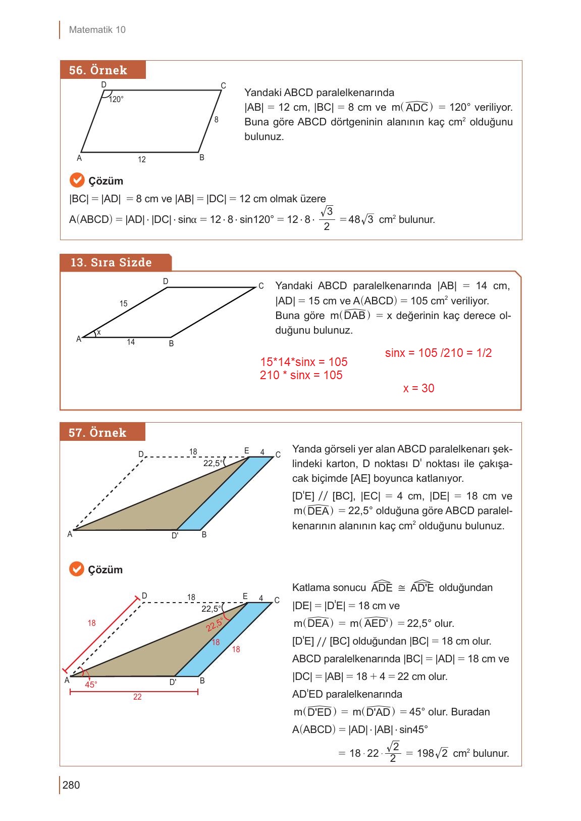 10. Sınıf Meb Yayınları Matematik Ders Kitabı Sayfa 280 Cevapları 10. Sınıf Meb Yayınları Matematik Ders Kitabı Sayfa 280 Cevapları