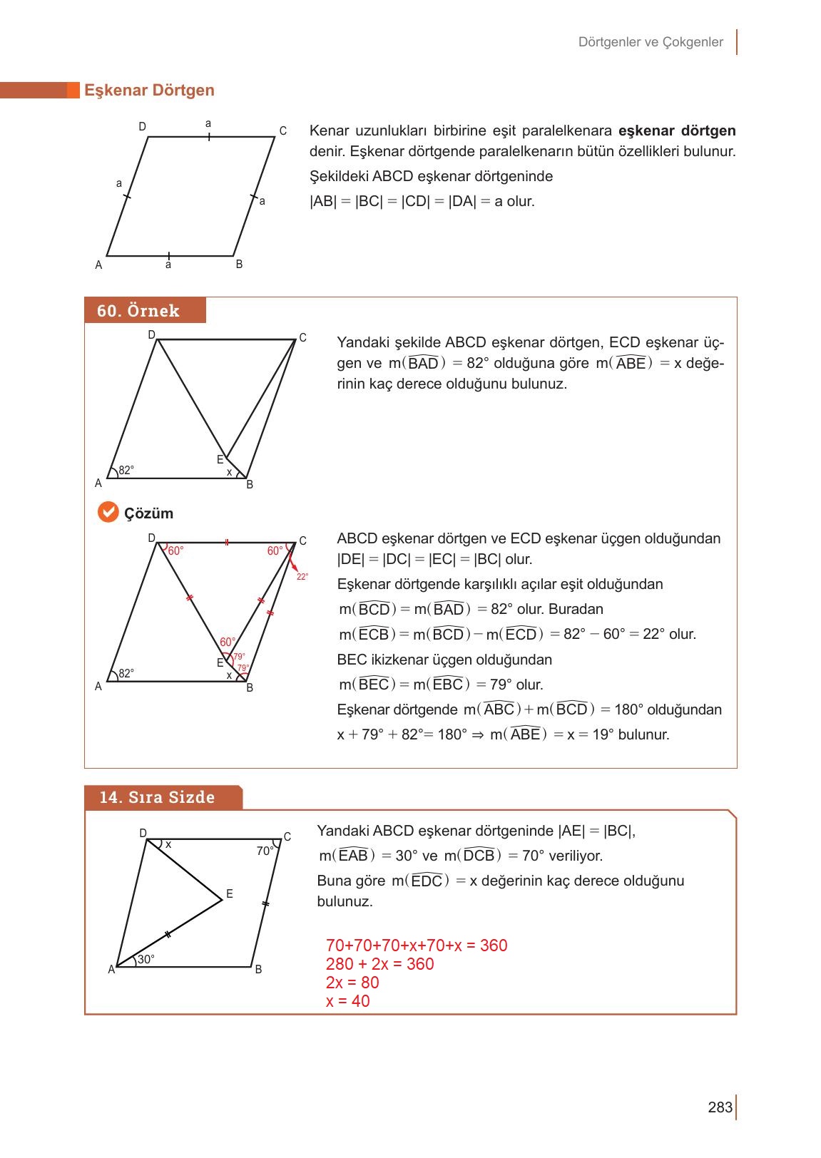 10. Sınıf Meb Yayınları Matematik Ders Kitabı Sayfa 283 Cevapları 10. Sınıf Meb Yayınları Matematik Ders Kitabı Sayfa 283 Cevapları