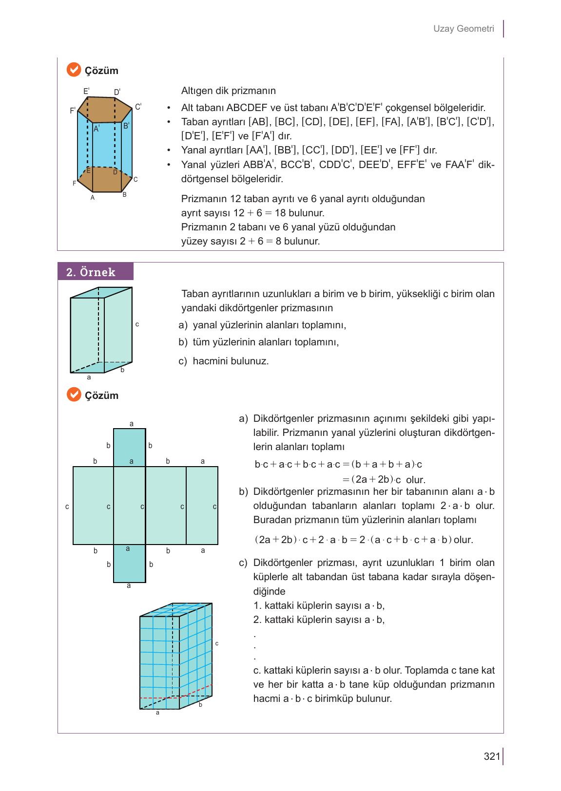 10. Sınıf Meb Yayınları Matematik Ders Kitabı Sayfa 321 Cevapları