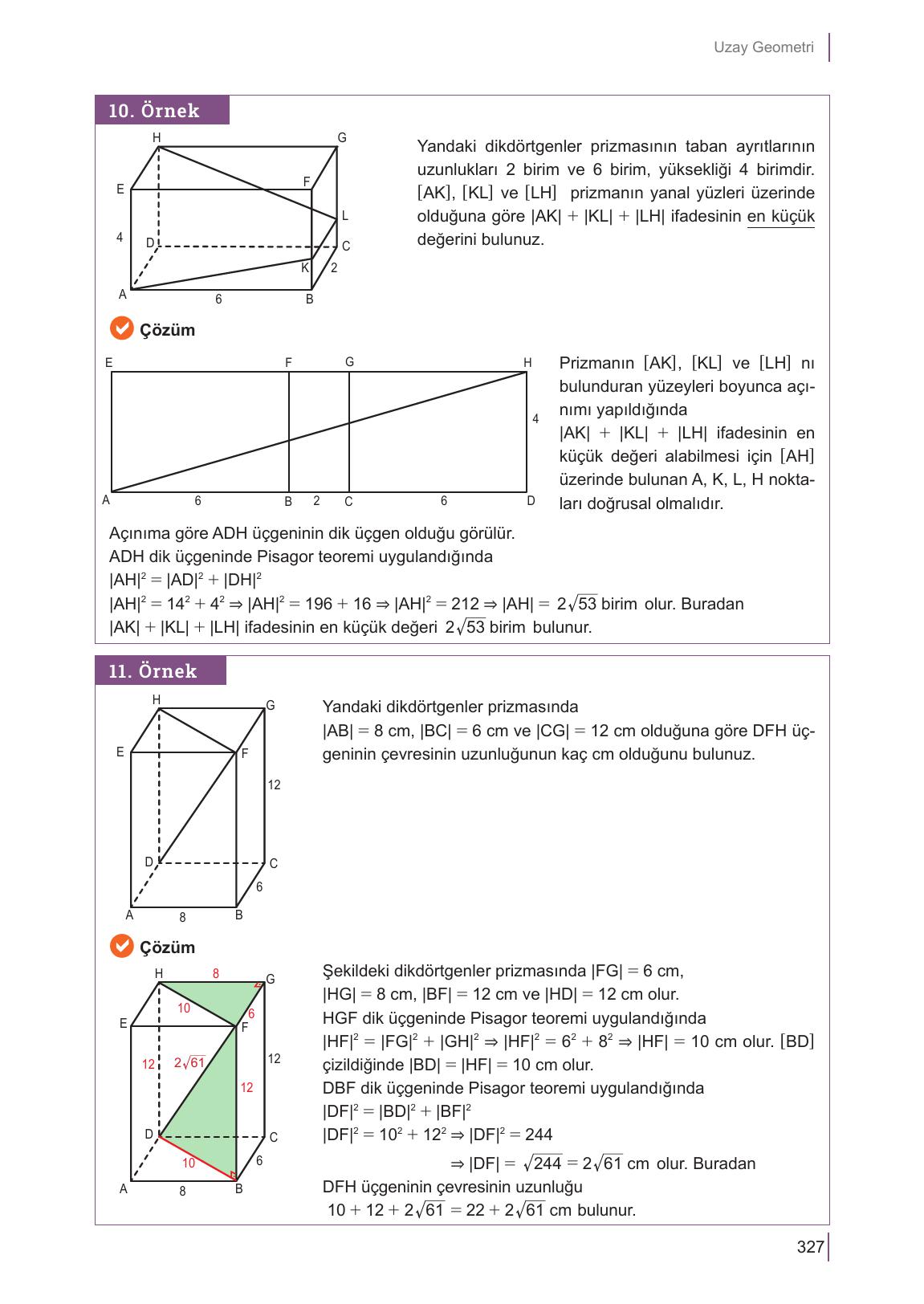 10. Sınıf Meb Yayınları Matematik Ders Kitabı Sayfa 327 Cevapları