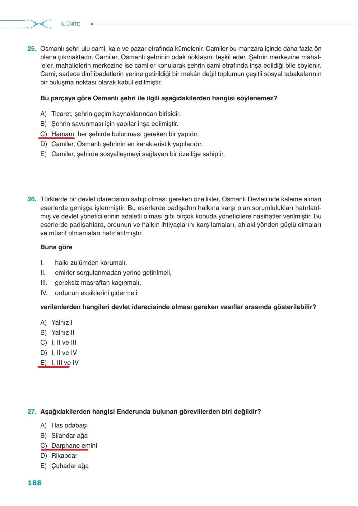 10. Sınıf Meb Yayınları Tarih Ders Kitabı Sayfa 188 Cevapları 10. Sınıf Meb Yayınları Tarih Ders Kitabı Sayfa 188 Cevapları