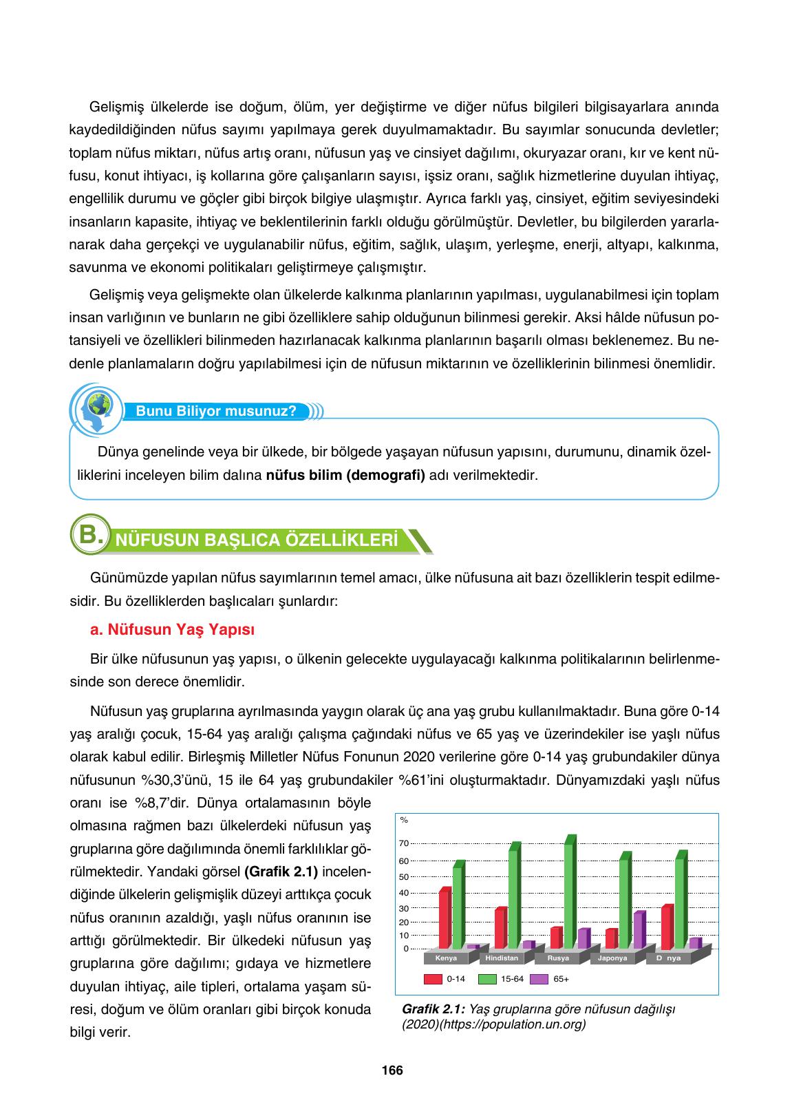 10. Sınıf Tutku Yayıncılık Coğrafya Ders Kitabı Sayfa 166 Cevapları