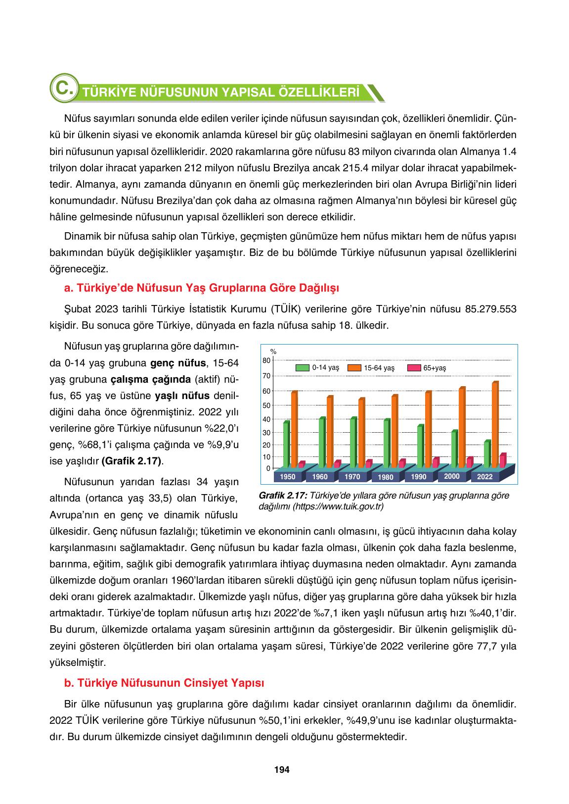 10. Sınıf Tutku Yayıncılık Coğrafya Ders Kitabı Sayfa 194 Cevapları