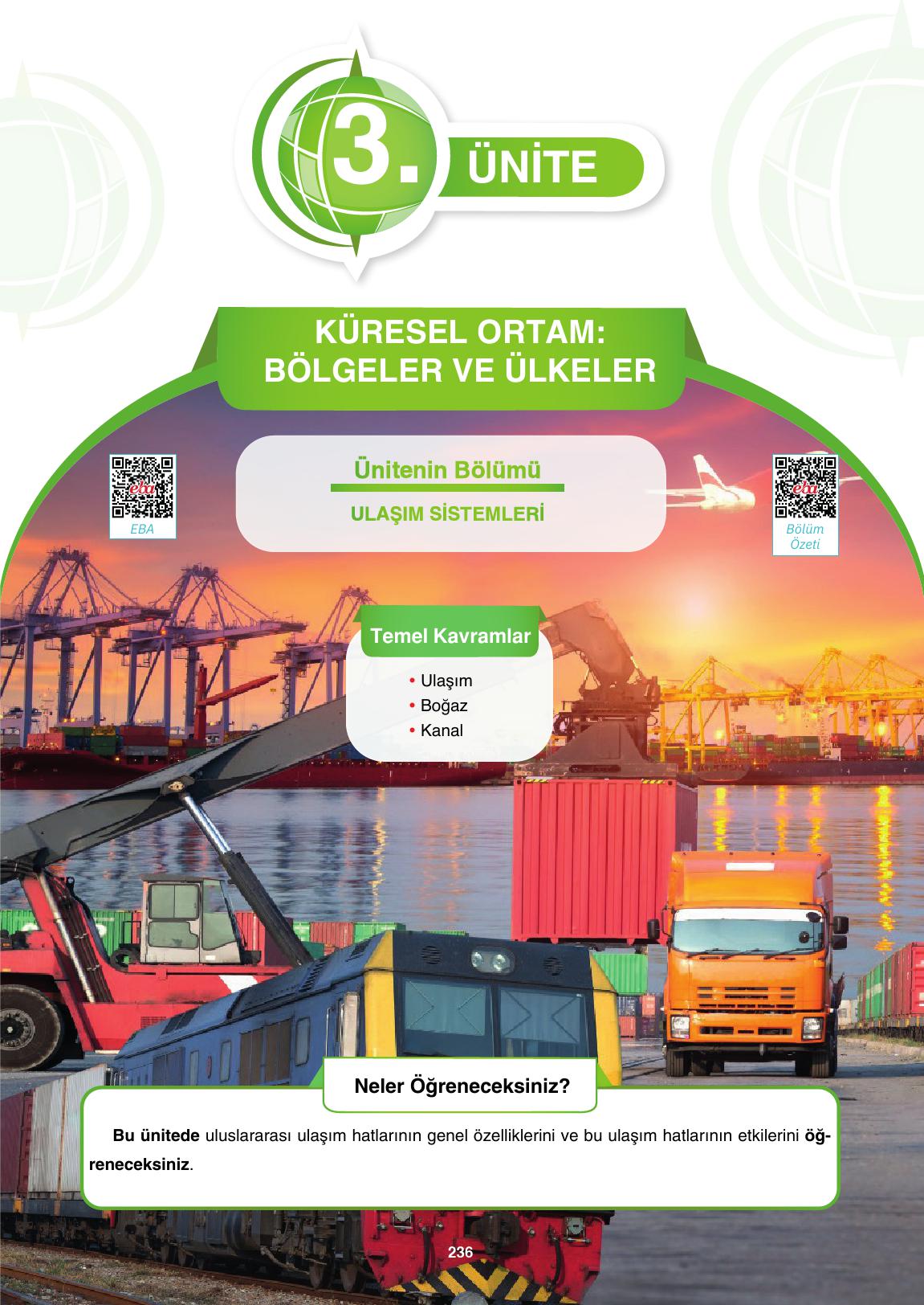 10. Sınıf Tutku Yayıncılık Coğrafya Ders Kitabı Sayfa 236 Cevapları