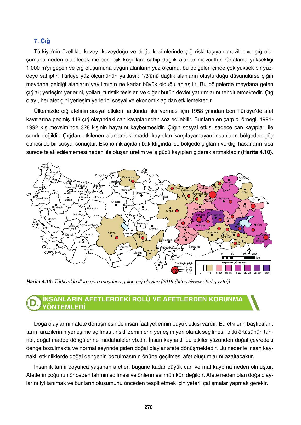 10. Sınıf Tutku Yayıncılık Coğrafya Ders Kitabı Sayfa 270 Cevapları 10. Sınıf Tutku Yayıncılık Coğrafya Ders Kitabı Sayfa 270 Cevapları
