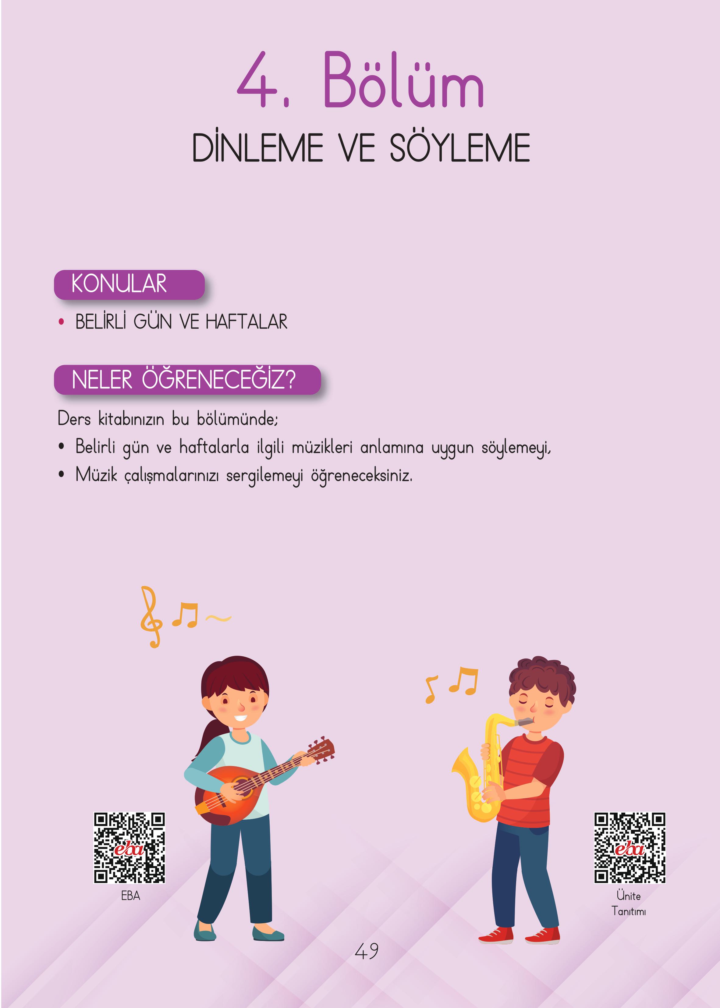 3. Sınıf Hecce Yayıncılık Müzik Ders Kitabı Sayfa 49 Cevapları 3. Sınıf Hecce Yayıncılık Müzik Ders Kitabı Sayfa 49 Cevapları
