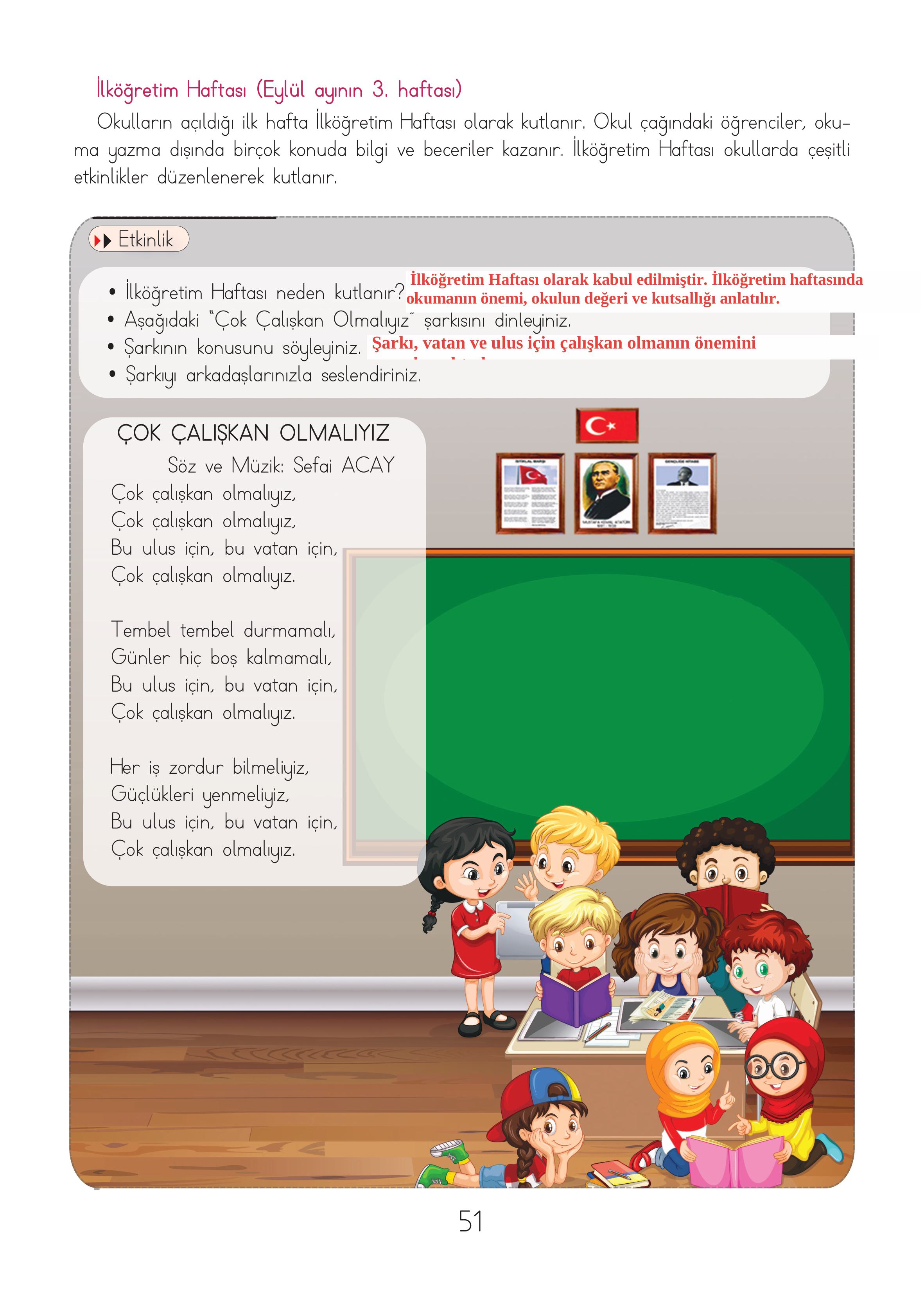 3. Sınıf Hecce Yayıncılık Müzik Ders Kitabı Sayfa 51 Cevapları