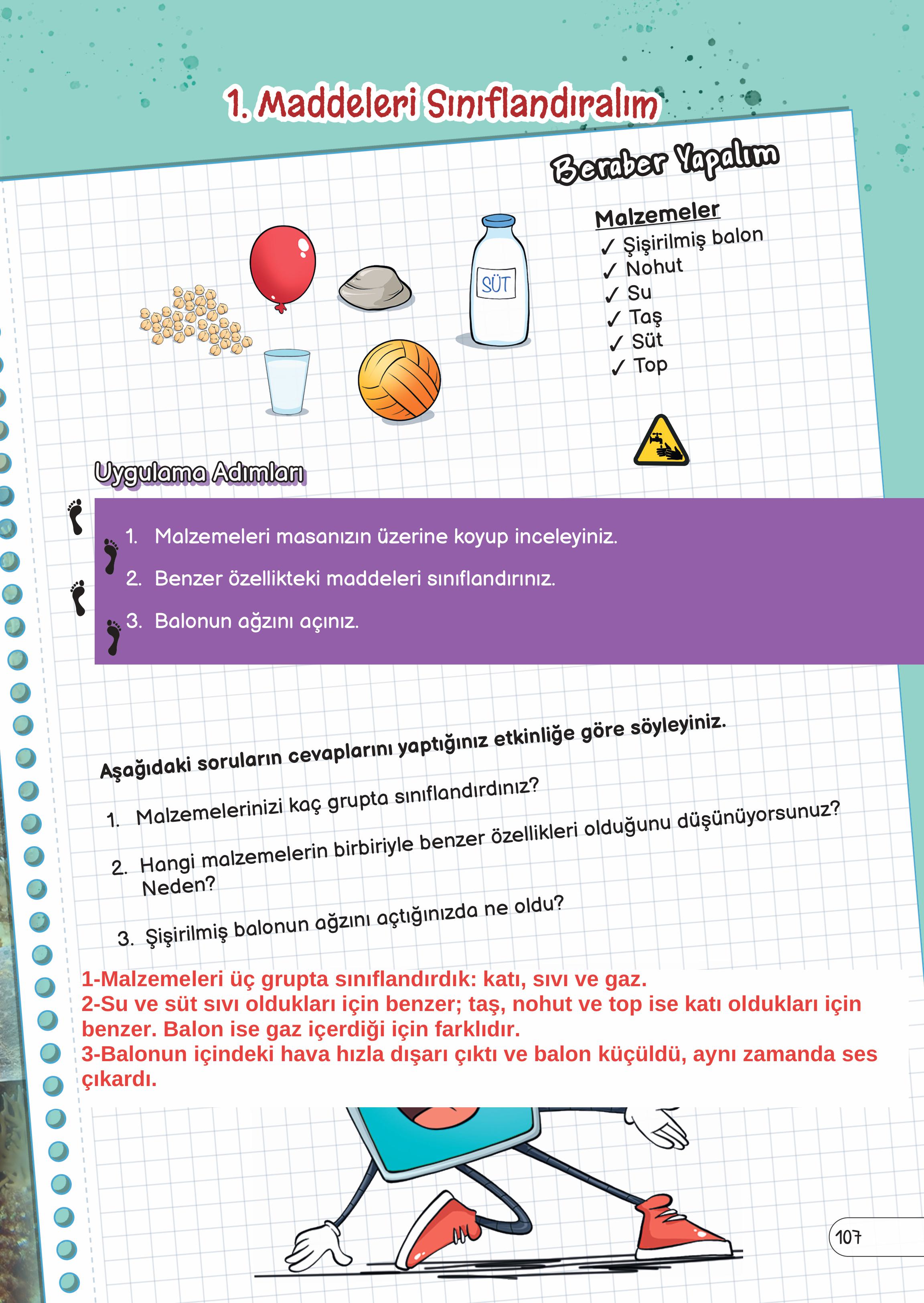 3. Sınıf Meb Yayınları Fen Bilimleri Ders Kitabı Sayfa 107 Cevapları 3. Sınıf Meb Yayınları Fen Bilimleri Ders Kitabı Sayfa 107 Cevapları