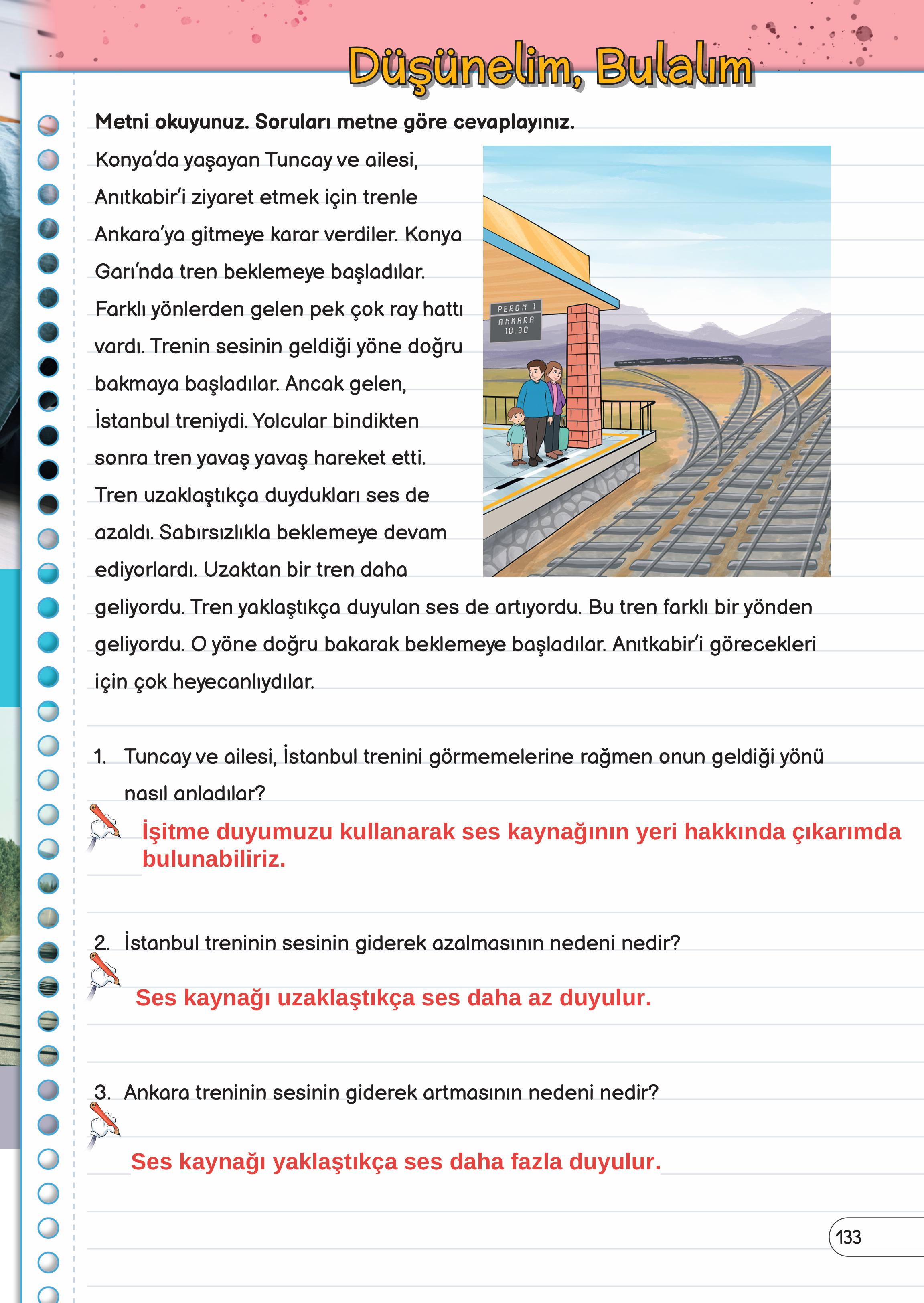 3. Sınıf Meb Yayınları Fen Bilimleri Ders Kitabı Sayfa 133 Cevapları 3. Sınıf Meb Yayınları Fen Bilimleri Ders Kitabı Sayfa 133 Cevapları