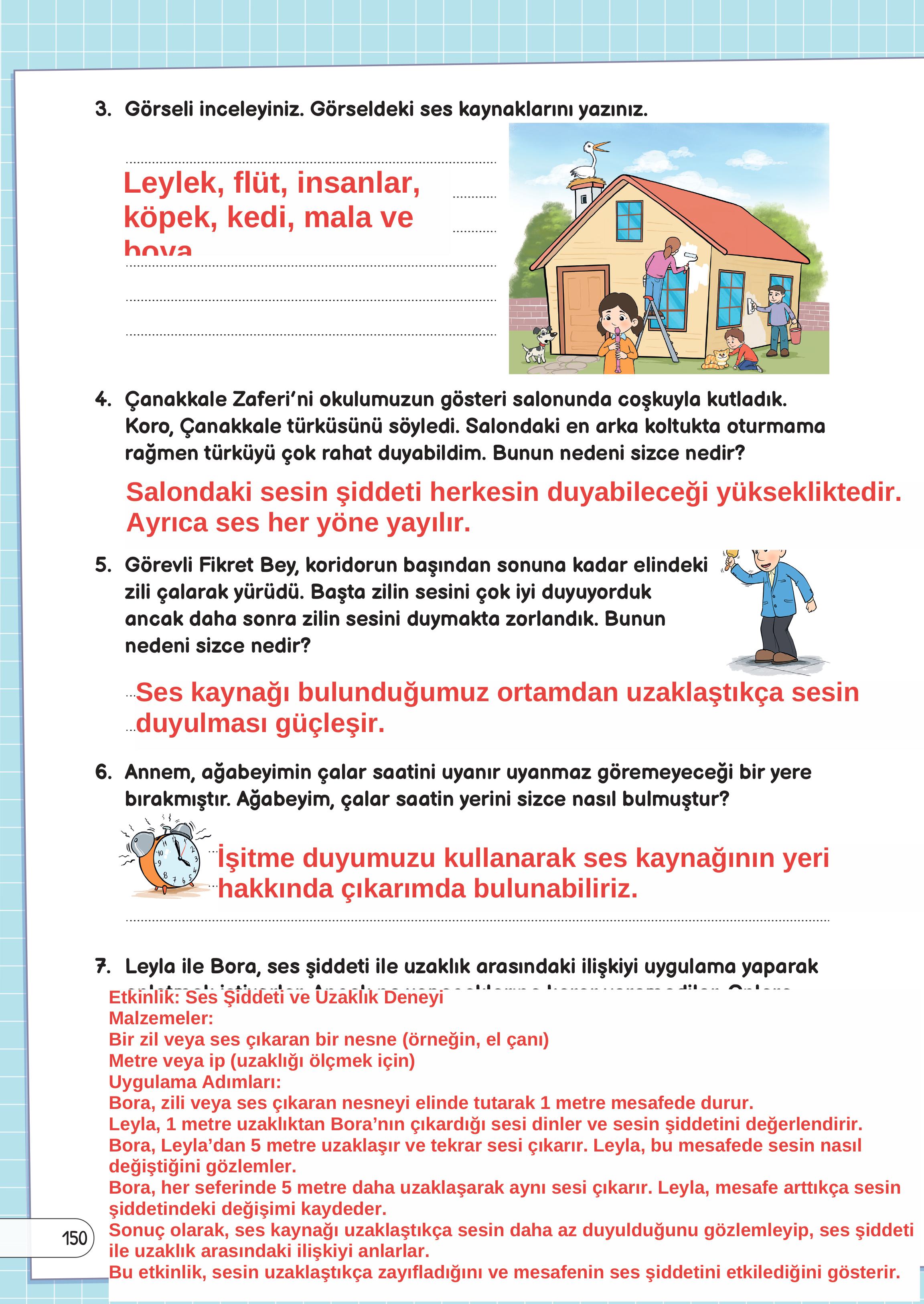 3. Sınıf Meb Yayınları Fen Bilimleri Ders Kitabı Sayfa 150 Cevapları 3. Sınıf Meb Yayınları Fen Bilimleri Ders Kitabı Sayfa 150 Cevapları