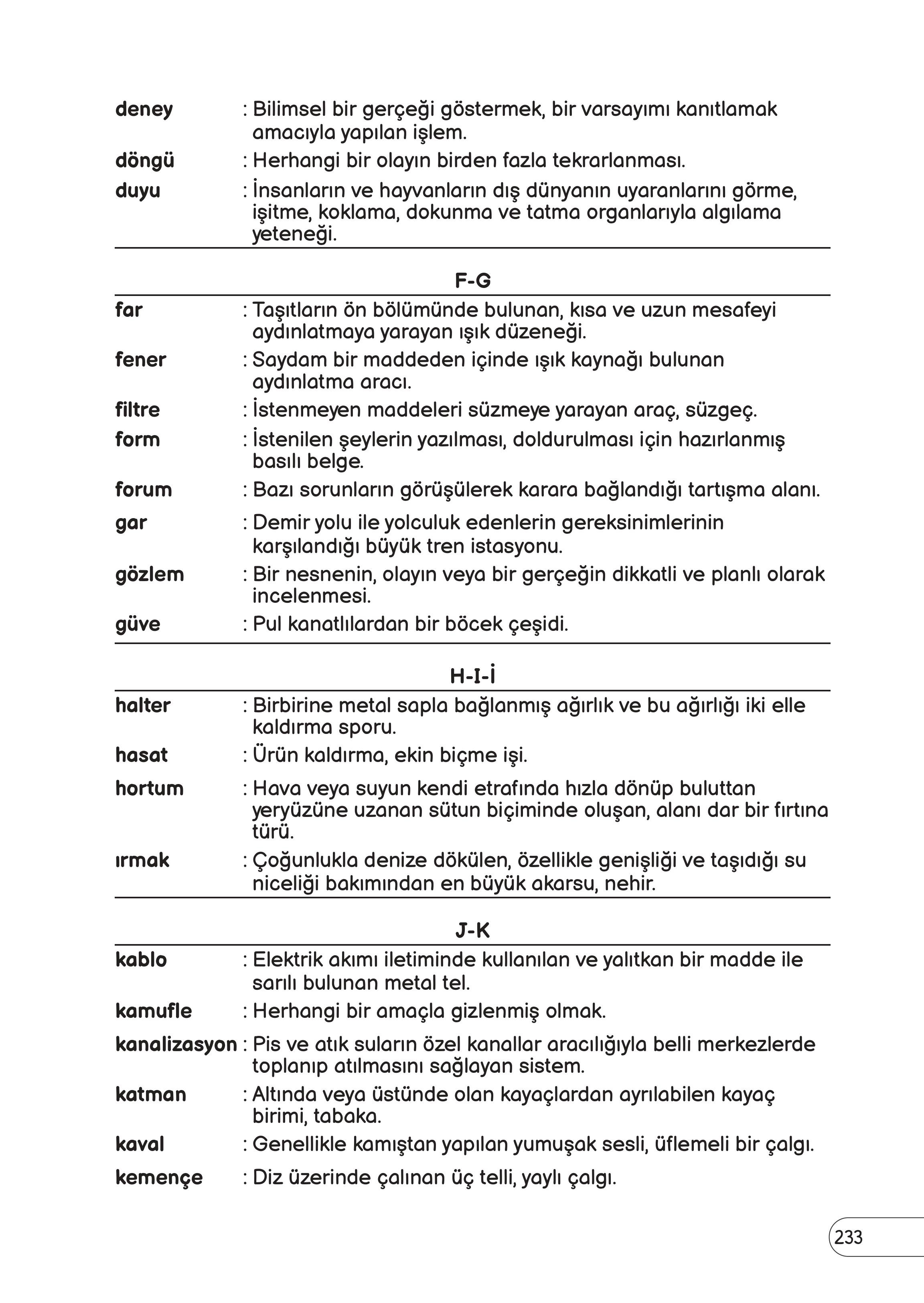 3. Sınıf Meb Yayınları Fen Bilimleri Ders Kitabı Sayfa 233 Cevapları 3. Sınıf Meb Yayınları Fen Bilimleri Ders Kitabı Sayfa 233 Cevapları