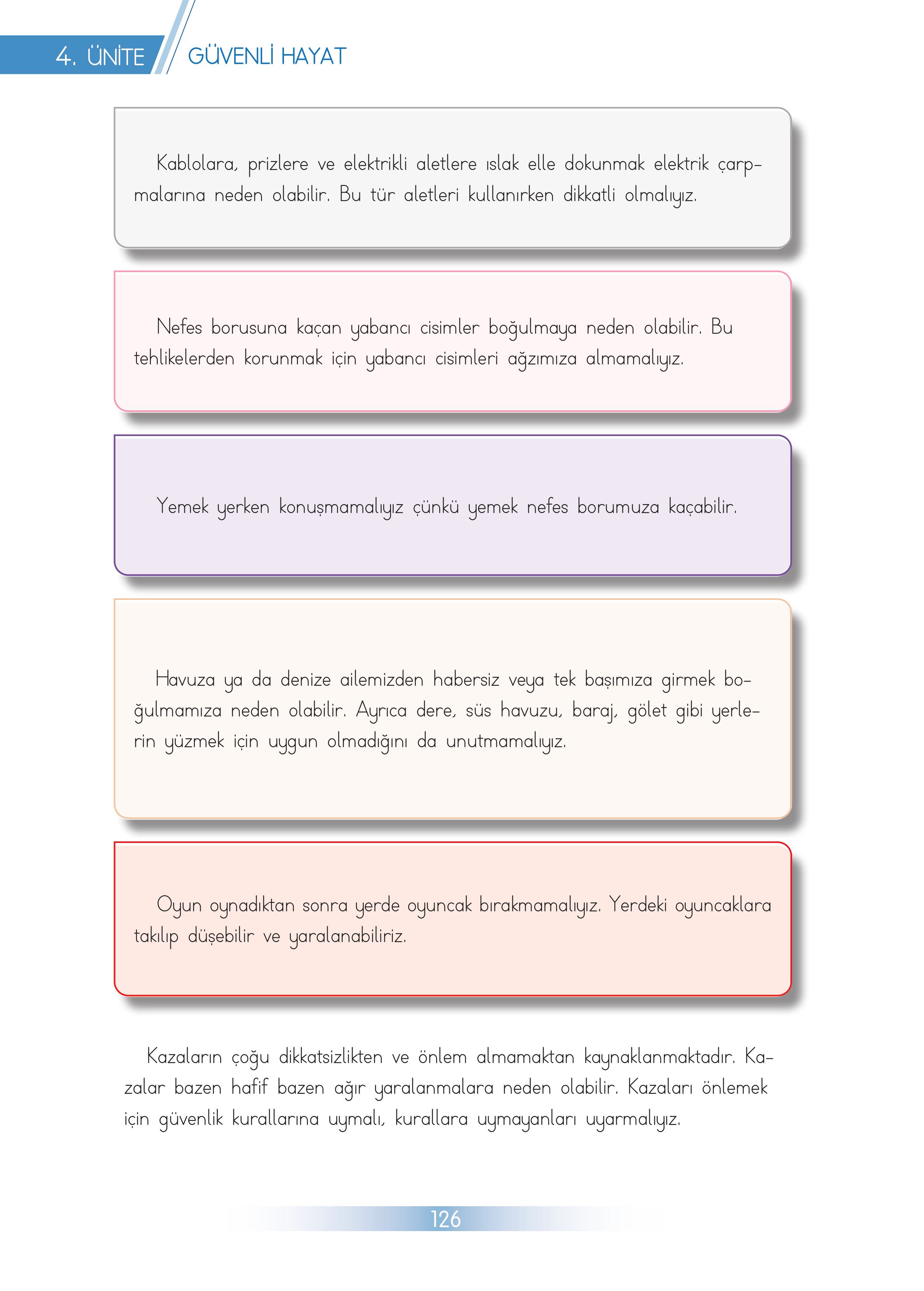 3. Sınıf Meb Yayınları Hayat Bilgisi Ders Kitabı Sayfa 126 Cevapları 3. Sınıf Meb Yayınları Hayat Bilgisi Ders Kitabı Sayfa 126 Cevapları