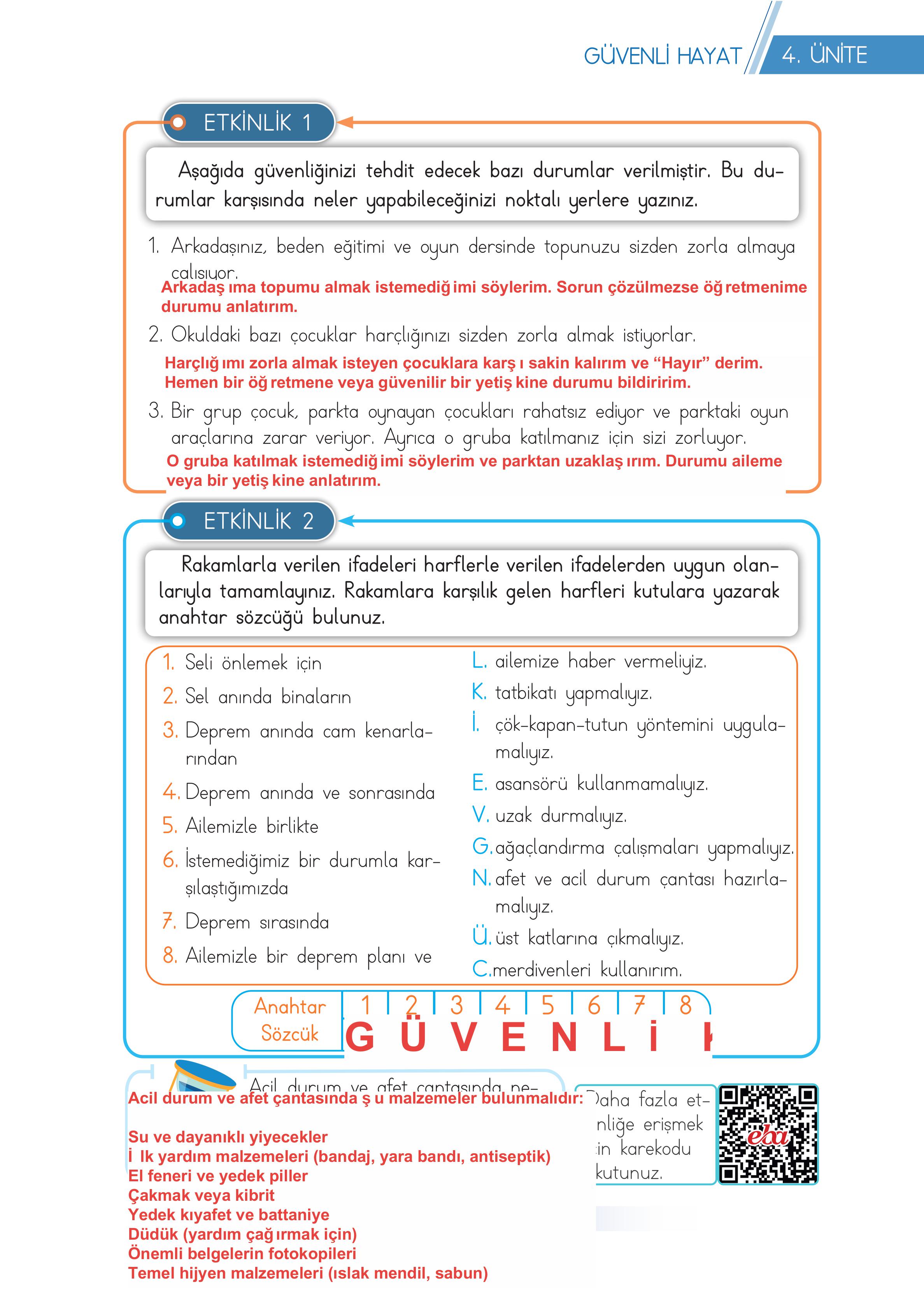3. Sınıf Meb Yayınları Hayat Bilgisi Ders Kitabı Sayfa 137 Cevapları 3. Sınıf Meb Yayınları Hayat Bilgisi Ders Kitabı Sayfa 137 Cevapları