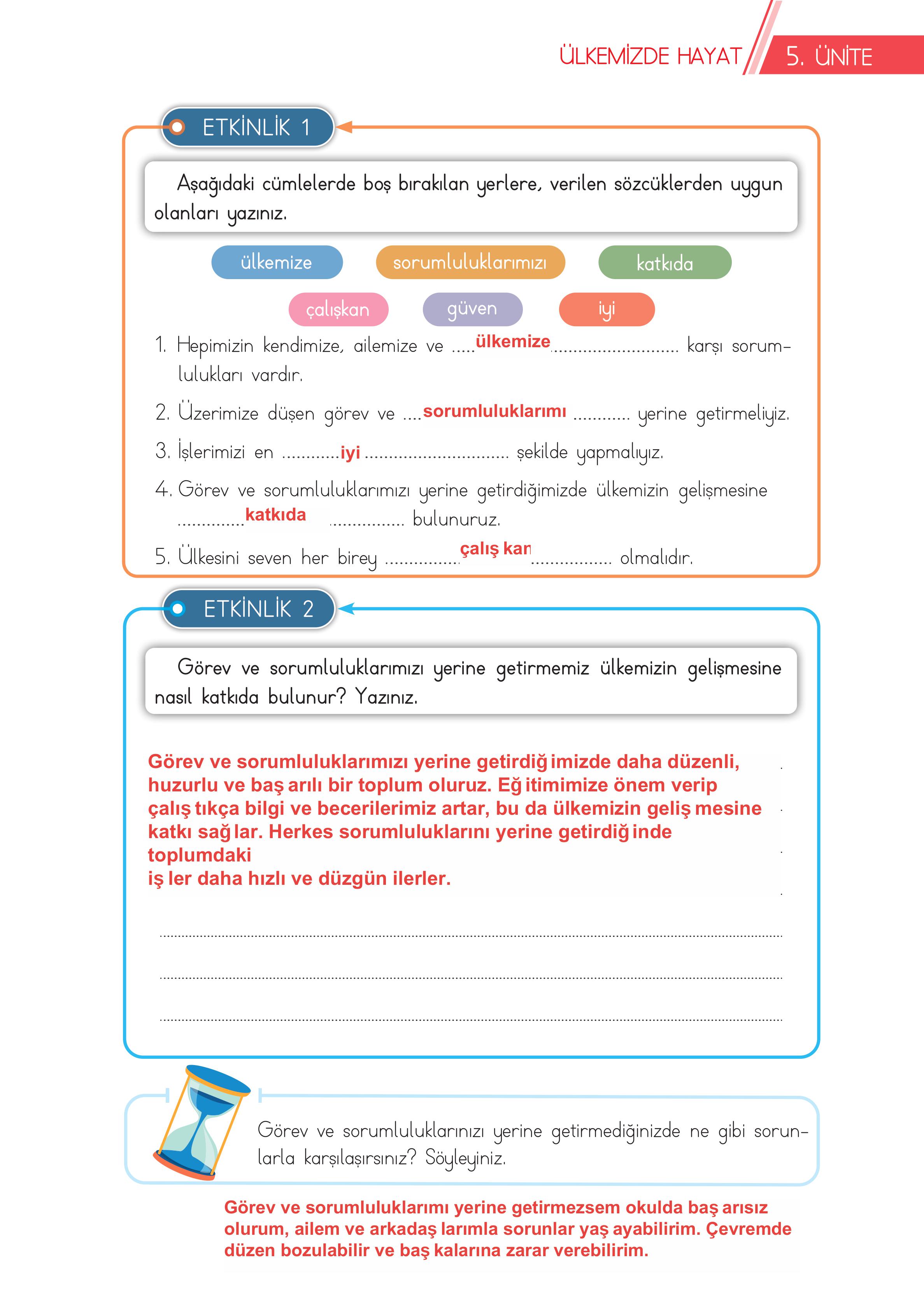 3. Sınıf Meb Yayınları Hayat Bilgisi Ders Kitabı Sayfa 161 Cevapları 3. Sınıf Meb Yayınları Hayat Bilgisi Ders Kitabı Sayfa 161 Cevapları