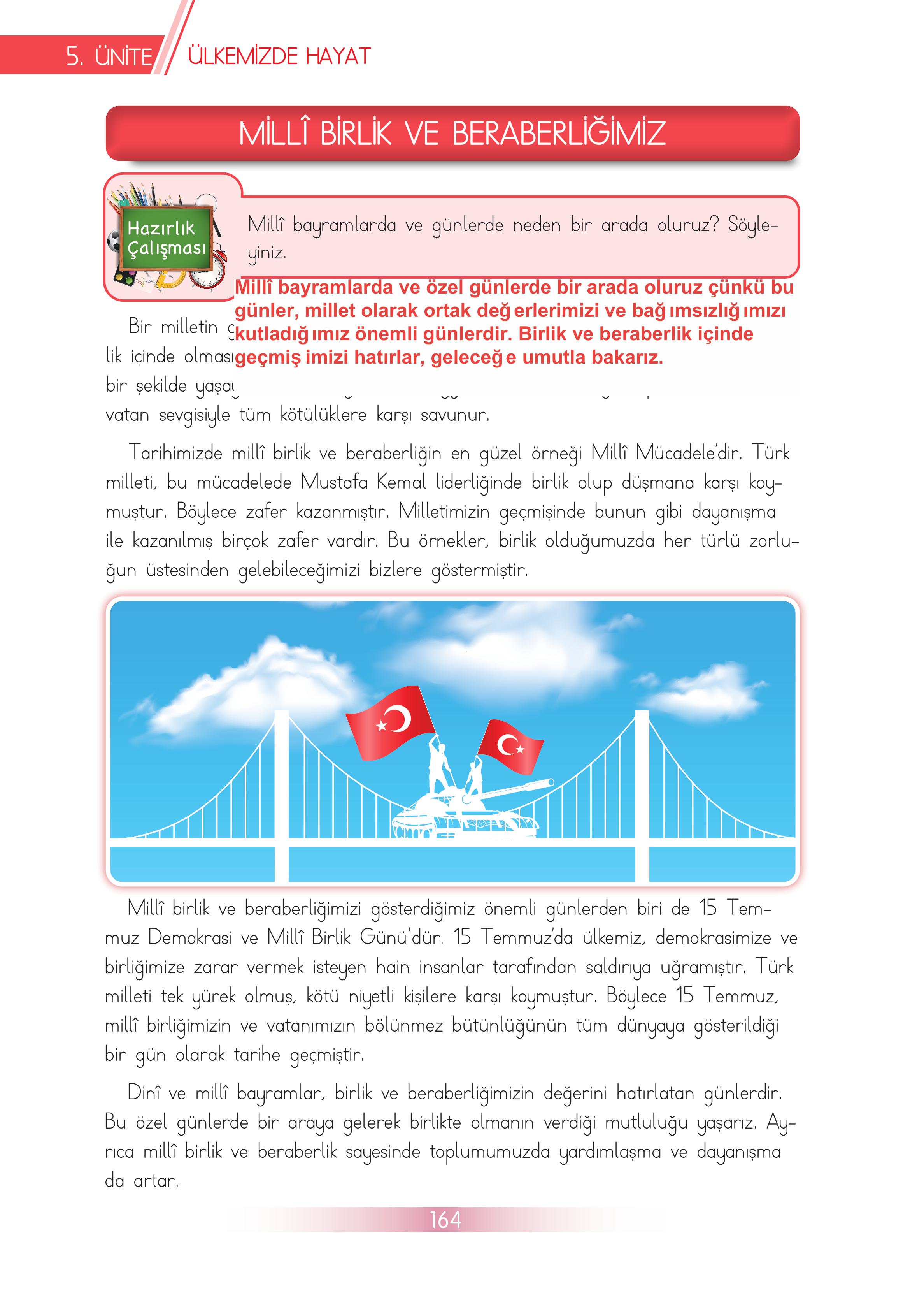 3. Sınıf Meb Yayınları Hayat Bilgisi Ders Kitabı Sayfa 164 Cevapları 3. Sınıf Meb Yayınları Hayat Bilgisi Ders Kitabı Sayfa 164 Cevapları