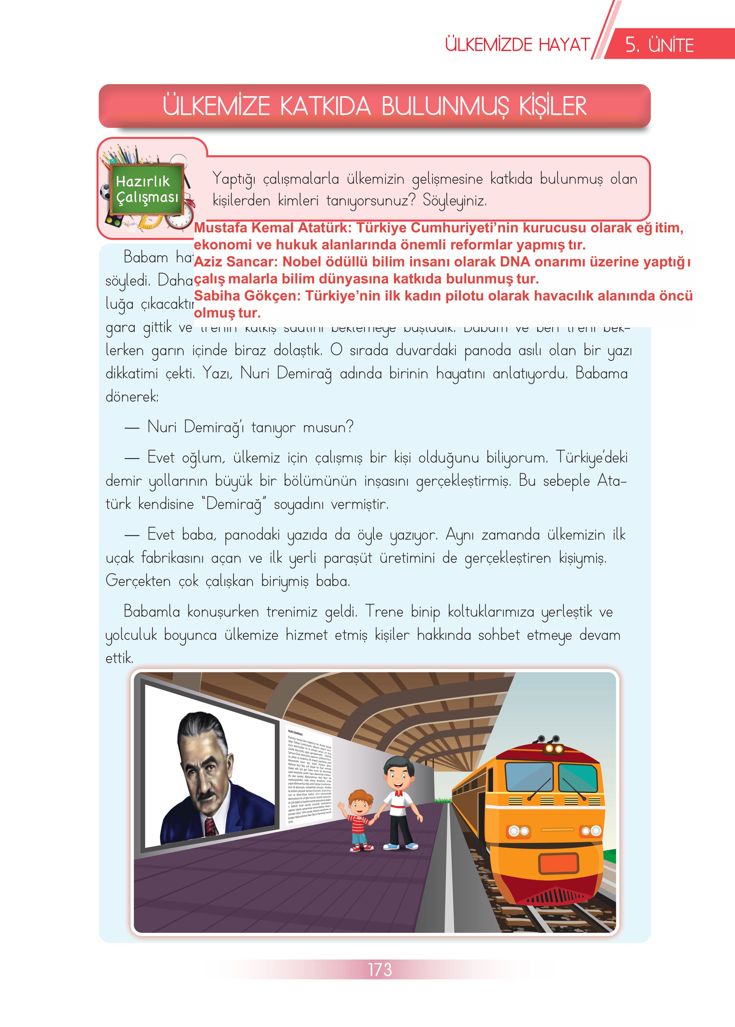 3. Sınıf Meb Yayınları Hayat Bilgisi Ders Kitabı Sayfa 173 Cevapları 3. Sınıf Meb Yayınları Hayat Bilgisi Ders Kitabı Sayfa 173 Cevapları
