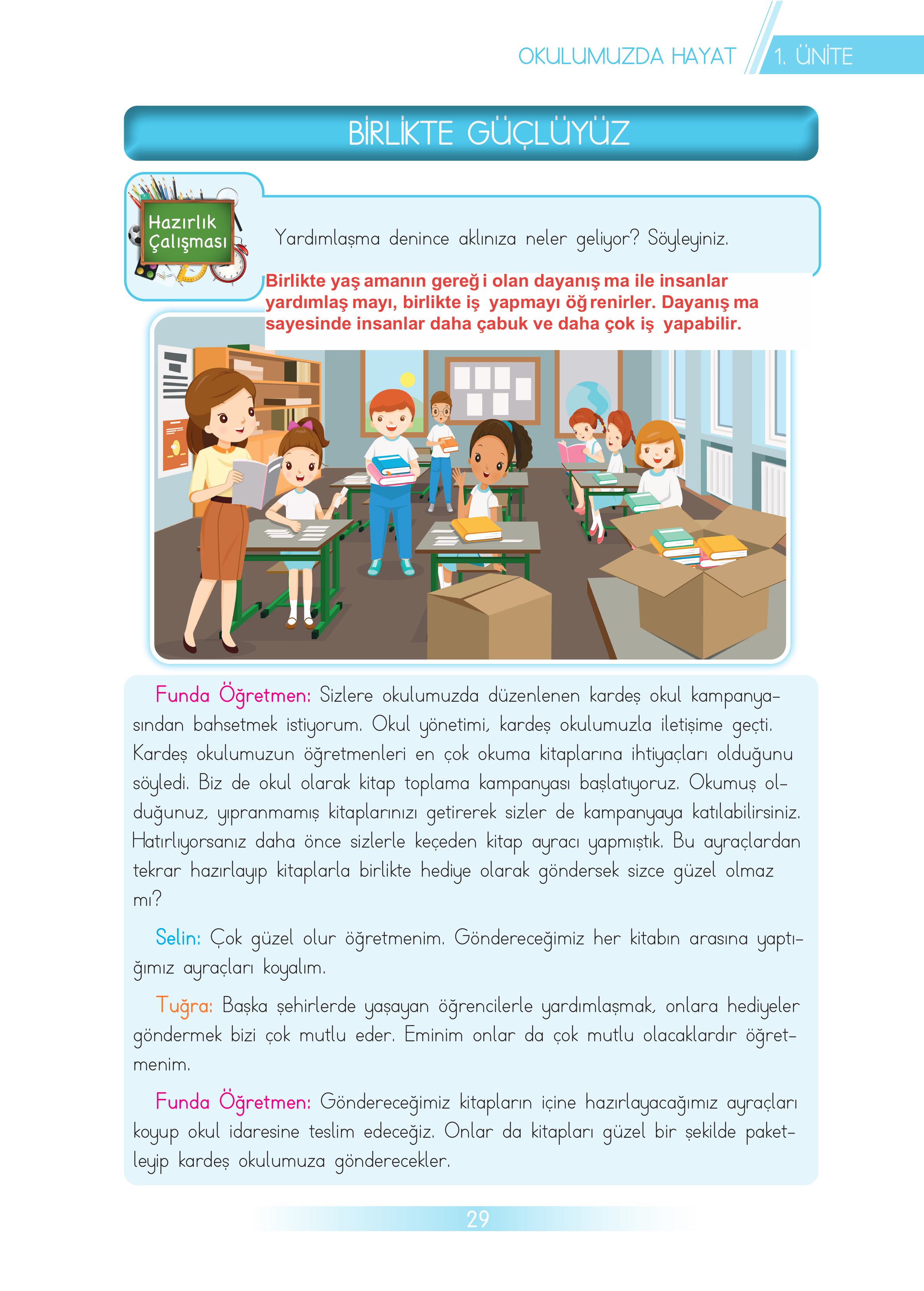 3. Sınıf Meb Yayınları Hayat Bilgisi Ders Kitabı Sayfa 29 Cevapları