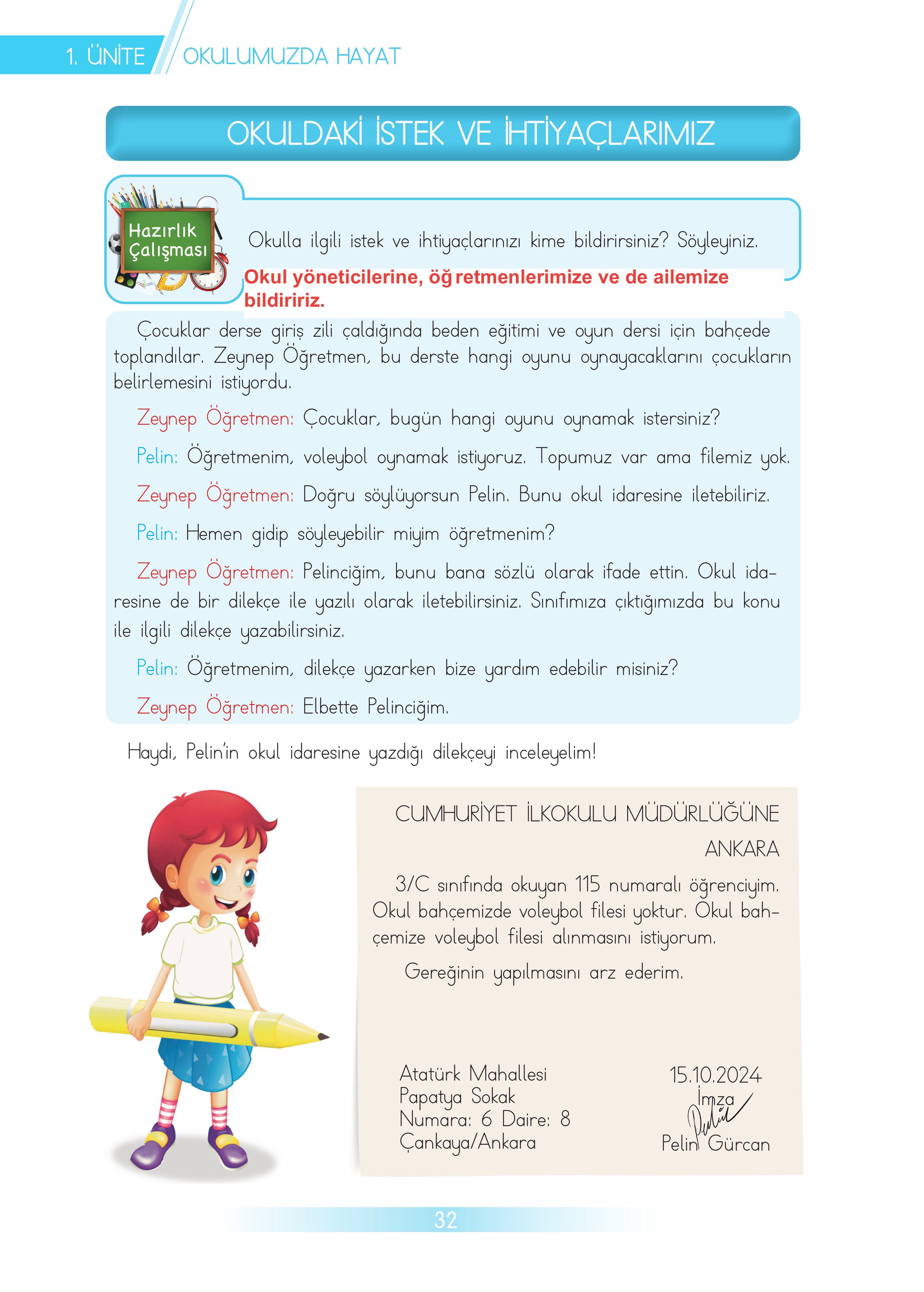 3. Sınıf Meb Yayınları Hayat Bilgisi Ders Kitabı Sayfa 32 Cevapları 3. Sınıf Meb Yayınları Hayat Bilgisi Ders Kitabı Sayfa 32 Cevapları