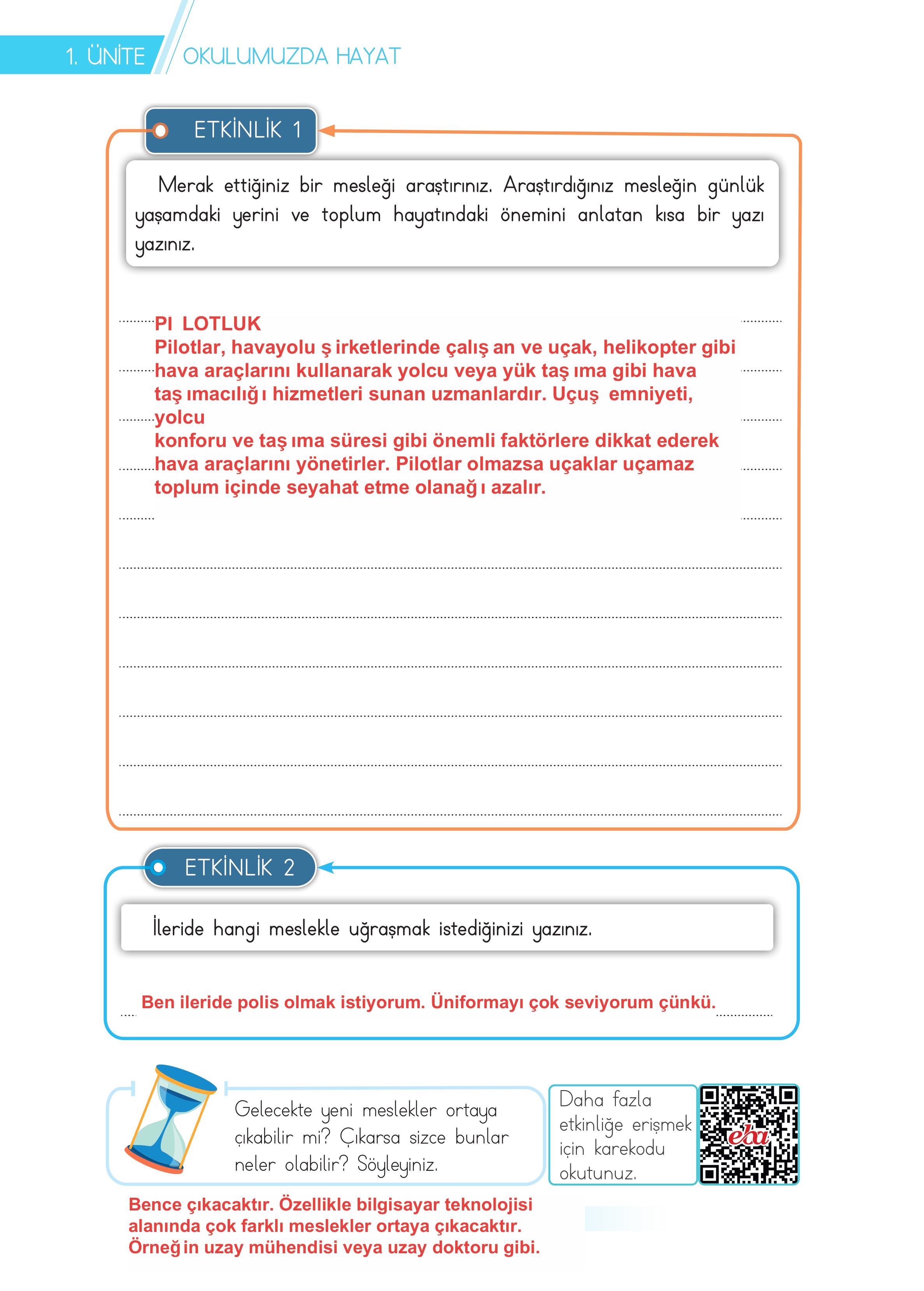3. Sınıf Meb Yayınları Hayat Bilgisi Ders Kitabı Sayfa 40 Cevapları 3. Sınıf Meb Yayınları Hayat Bilgisi Ders Kitabı Sayfa 40 Cevapları