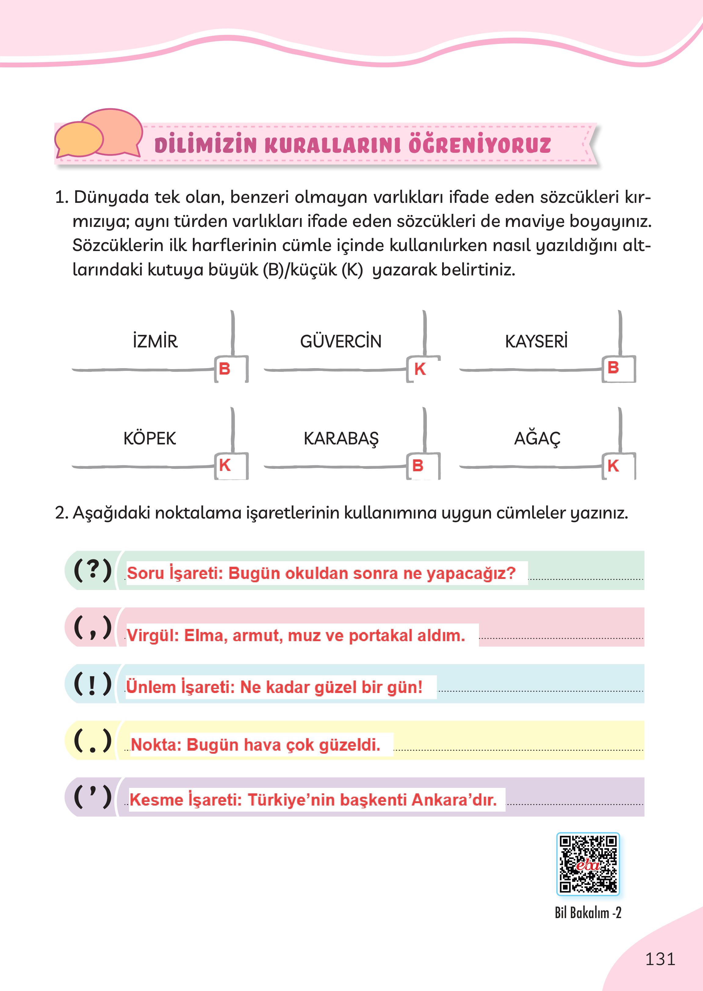 3. Sınıf Meb Yayınları Türkçe Ders Kitabı Sayfa 131 Cevapları 3. Sınıf Meb Yayınları Türkçe Ders Kitabı Sayfa 131 Cevapları