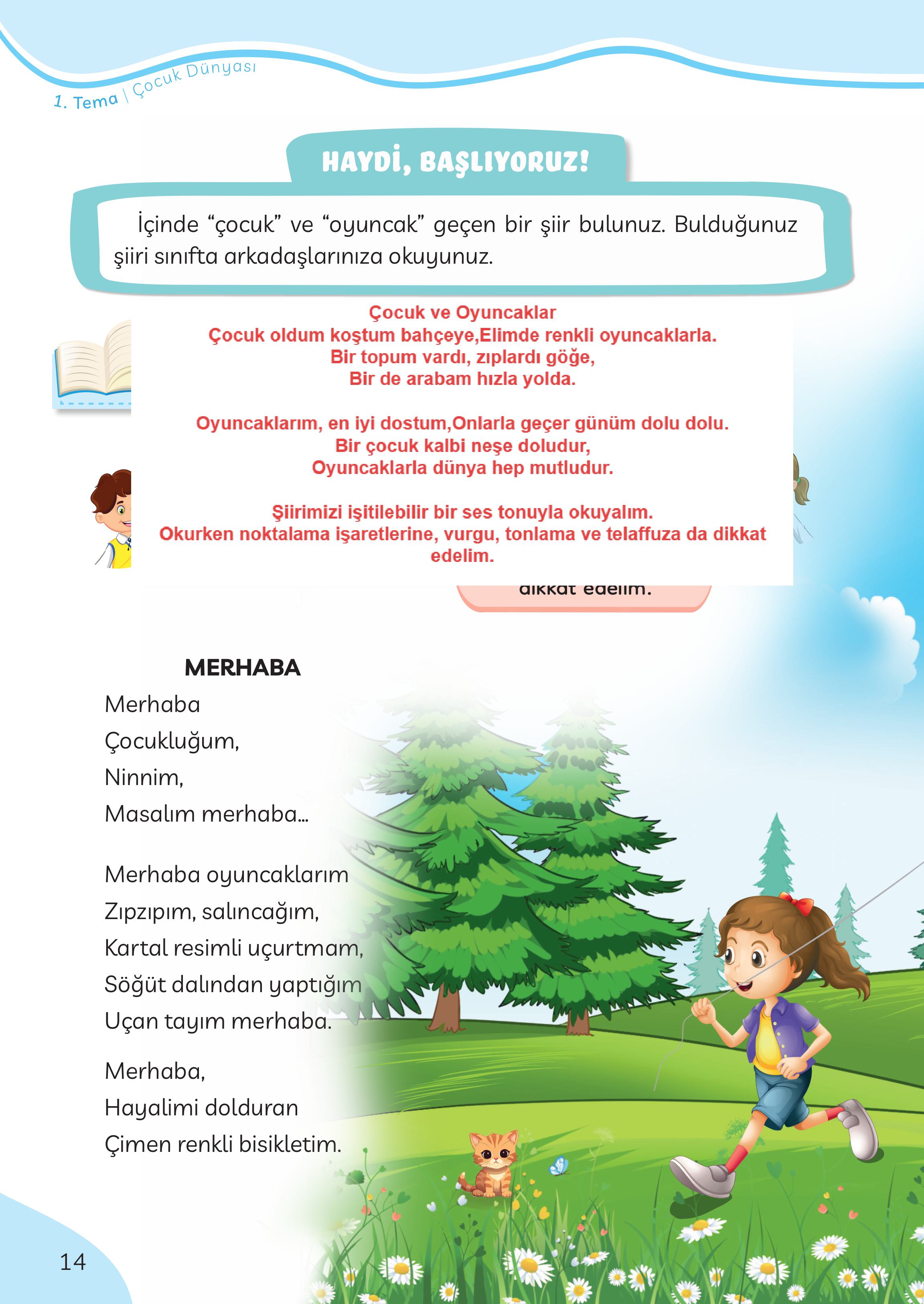 3. Sınıf Meb Yayınları Türkçe Ders Kitabı Sayfa 14 Cevapları