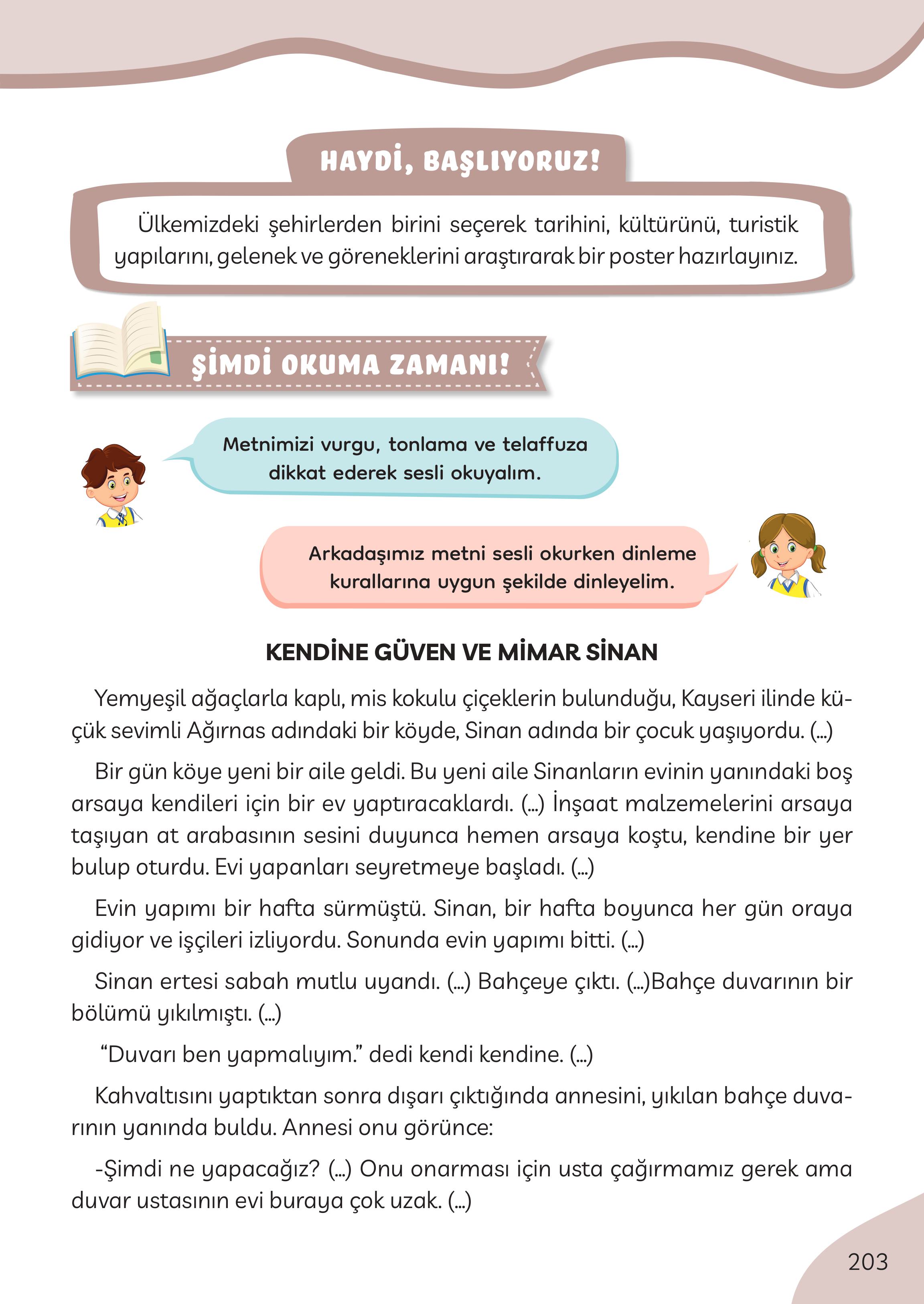 3. Sınıf Meb Yayınları Türkçe Ders Kitabı Sayfa 203 Cevapları 3. Sınıf Meb Yayınları Türkçe Ders Kitabı Sayfa 203 Cevapları