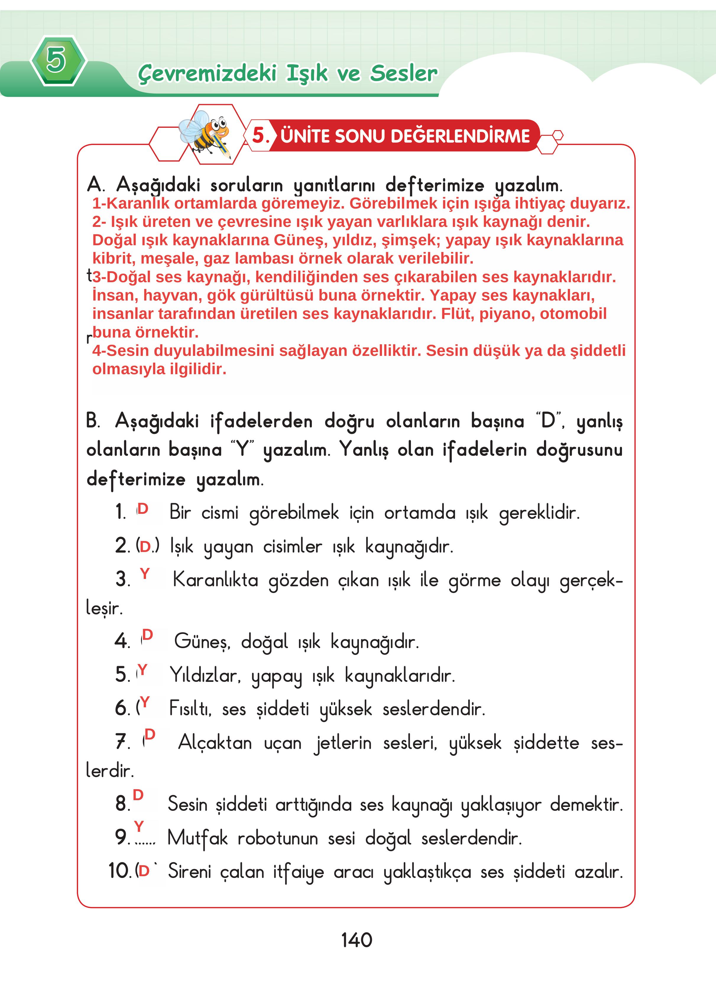 3. Sınıf Sdr Dikey Yayıncılık Fen Bilimleri Ders Kitabı Sayfa 140 Cevapları 3. Sınıf Sdr Dikey Yayıncılık Fen Bilimleri Ders Kitabı Sayfa 140 Cevapları
