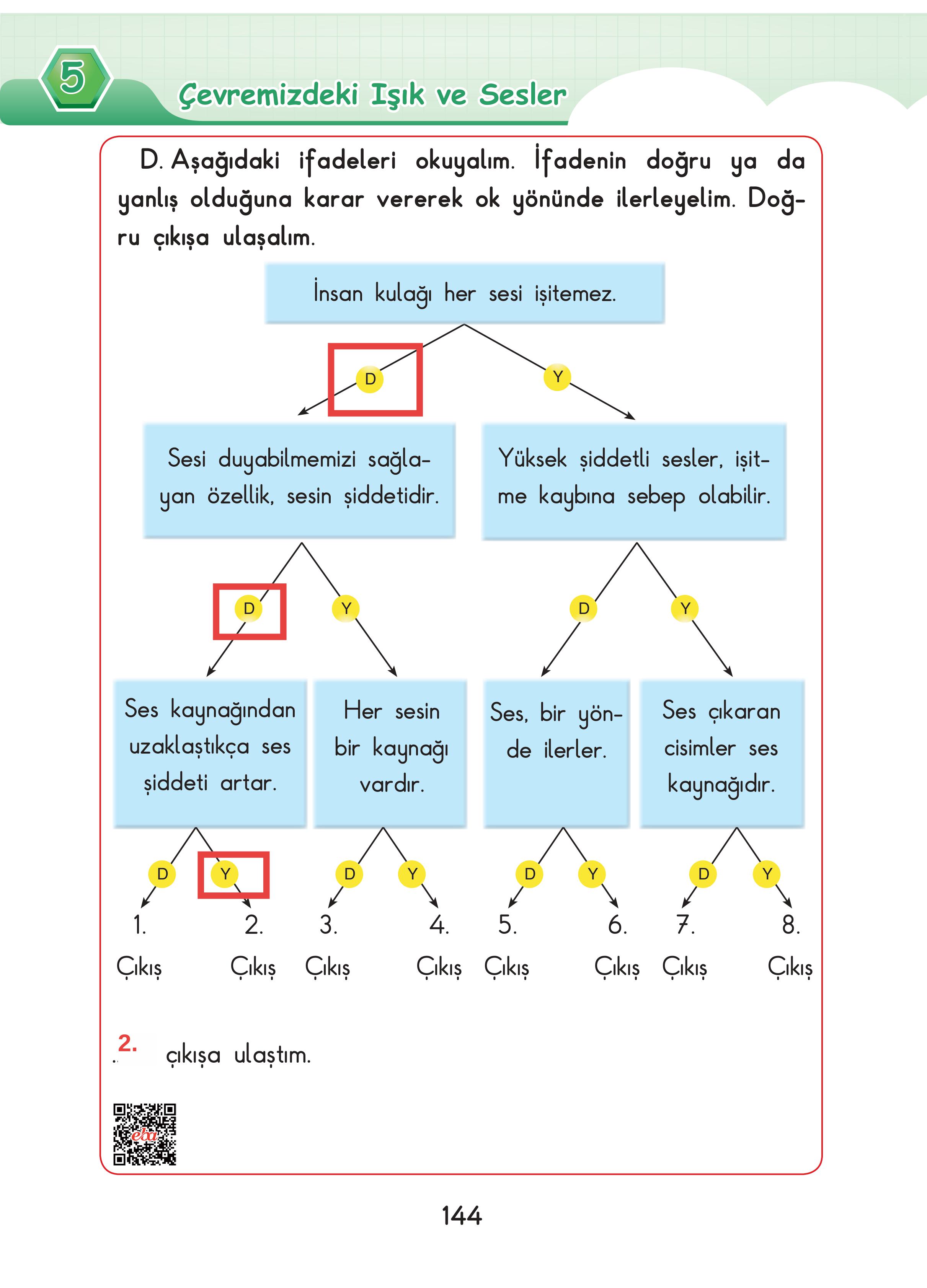 3. Sınıf Sdr Dikey Yayıncılık Fen Bilimleri Ders Kitabı Sayfa 144 Cevapları