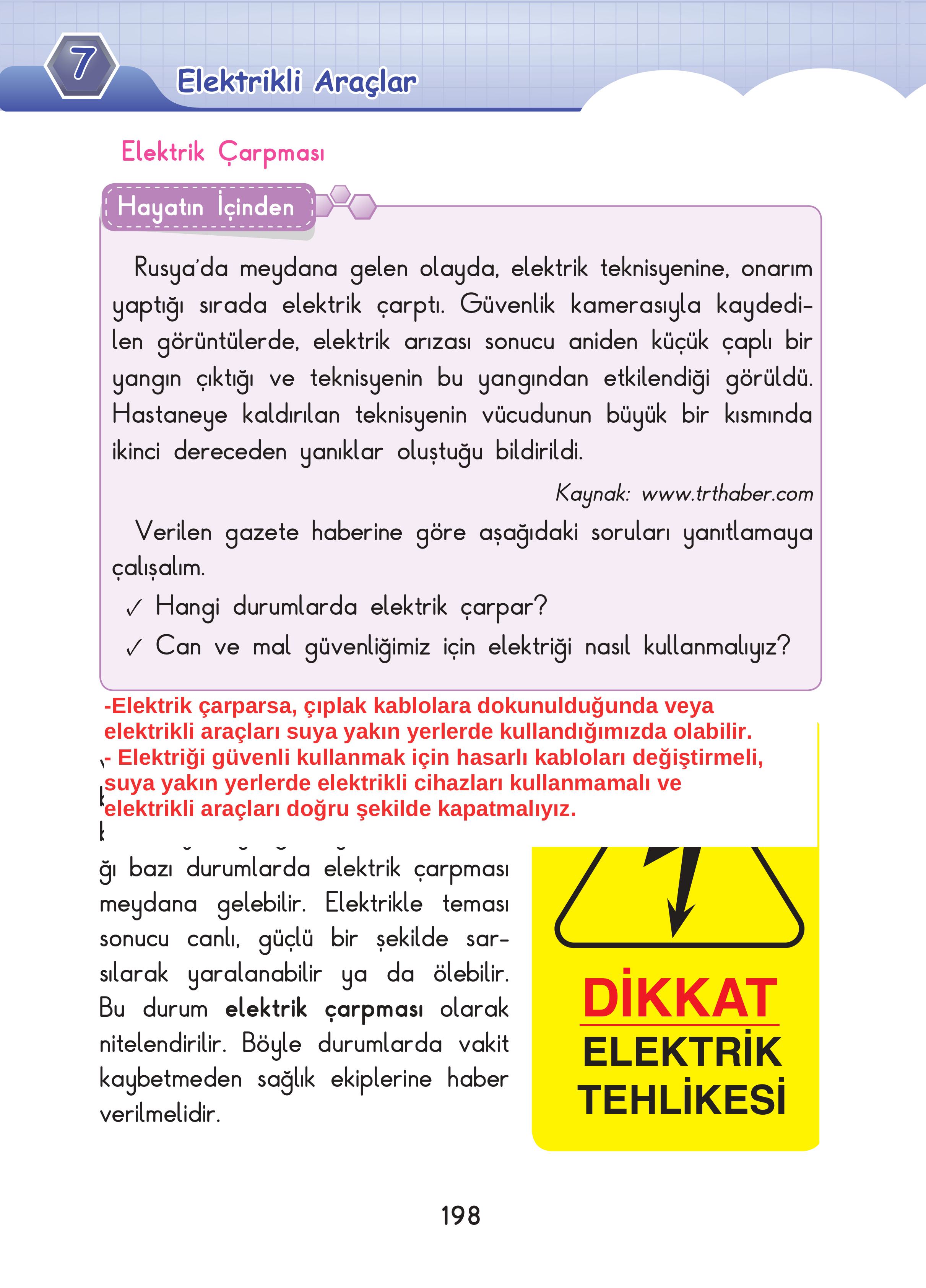 3. Sınıf Sdr Dikey Yayıncılık Fen Bilimleri Ders Kitabı Sayfa 198 Cevapları 3. Sınıf Sdr Dikey Yayıncılık Fen Bilimleri Ders Kitabı Sayfa 198 Cevapları