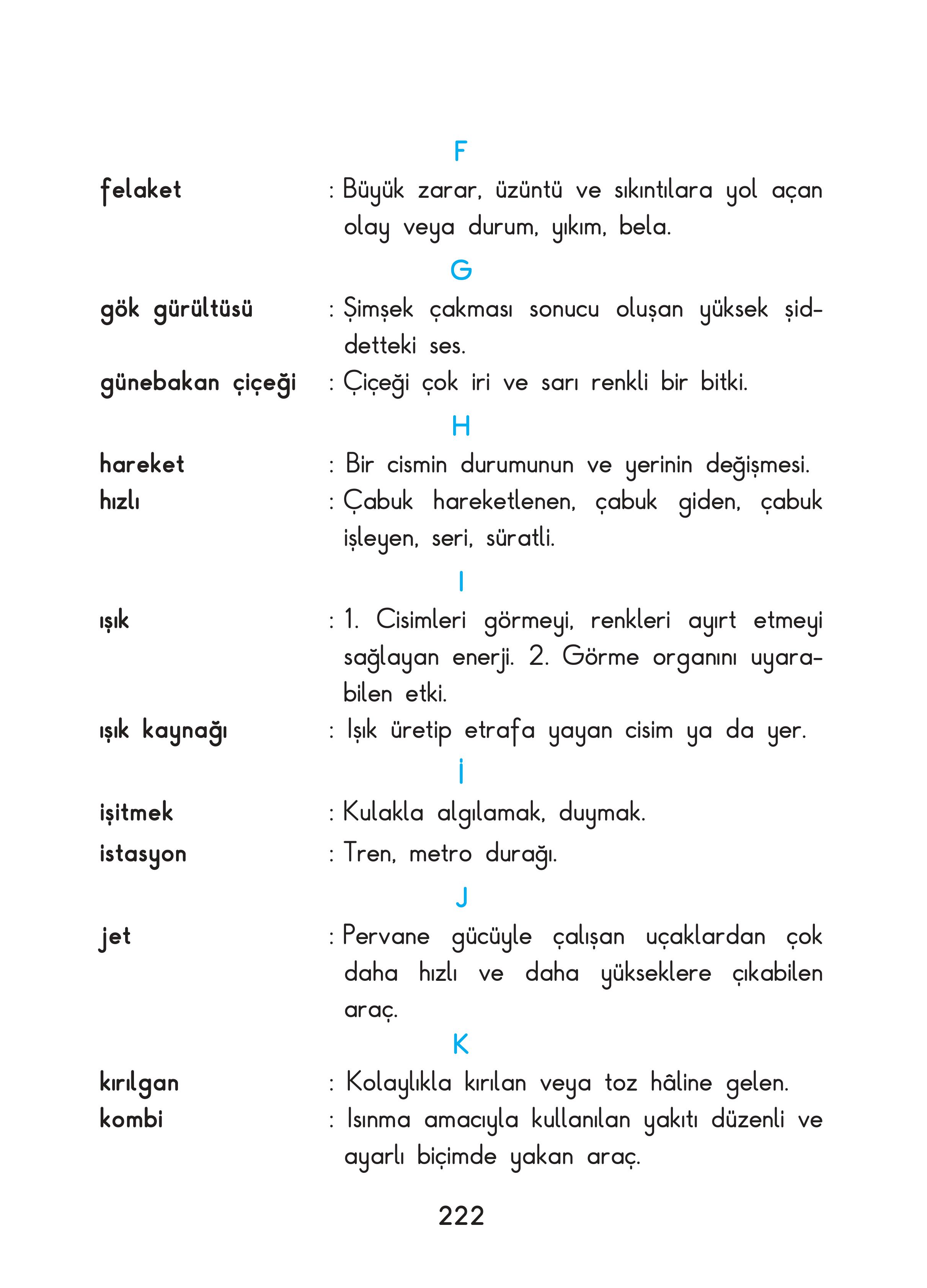 3. Sınıf Sdr Dikey Yayıncılık Fen Bilimleri Ders Kitabı Sayfa 222 Cevapları