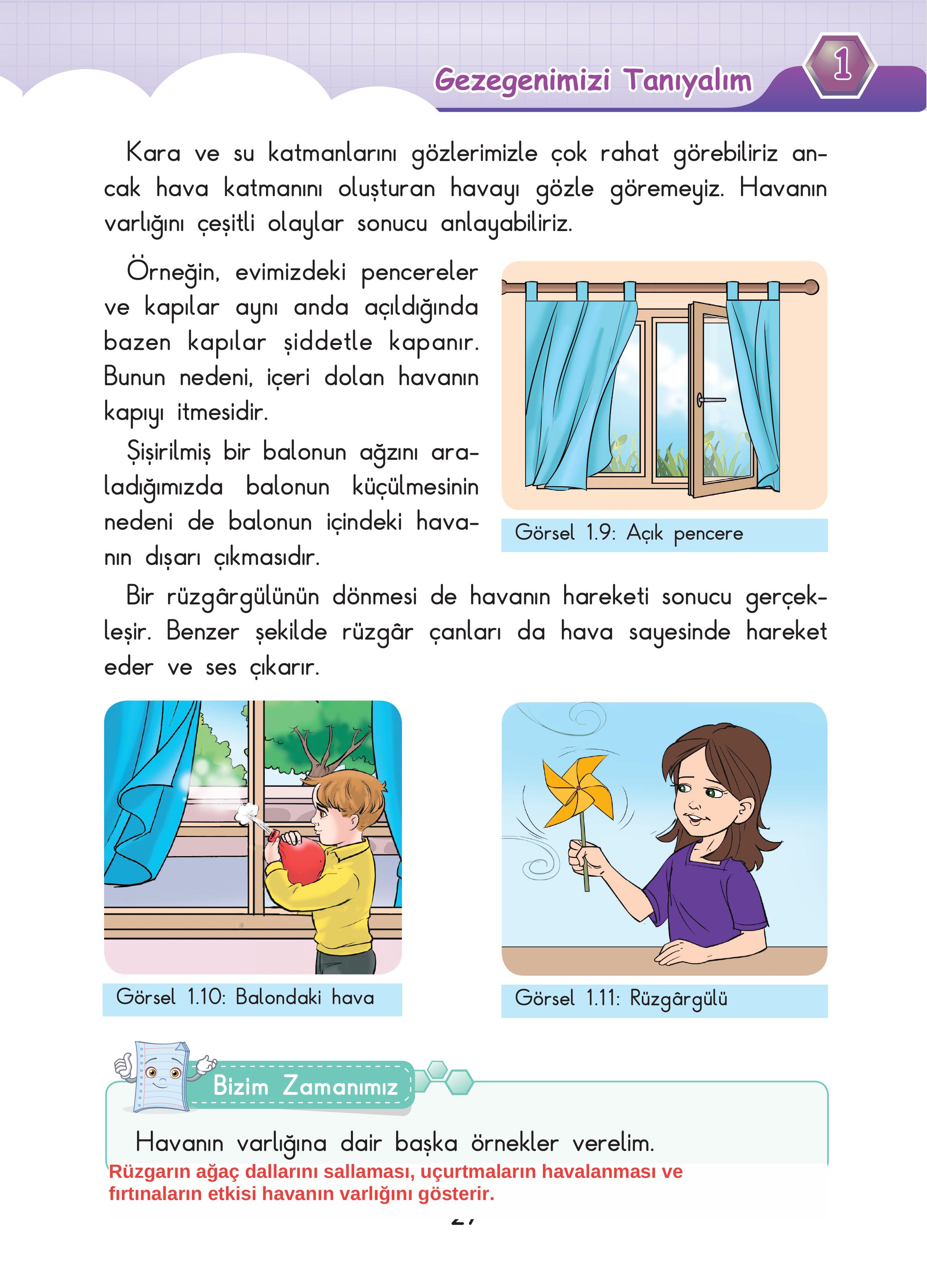 3. Sınıf Sdr Dikey Yayıncılık Fen Bilimleri Ders Kitabı Sayfa 27 Cevapları