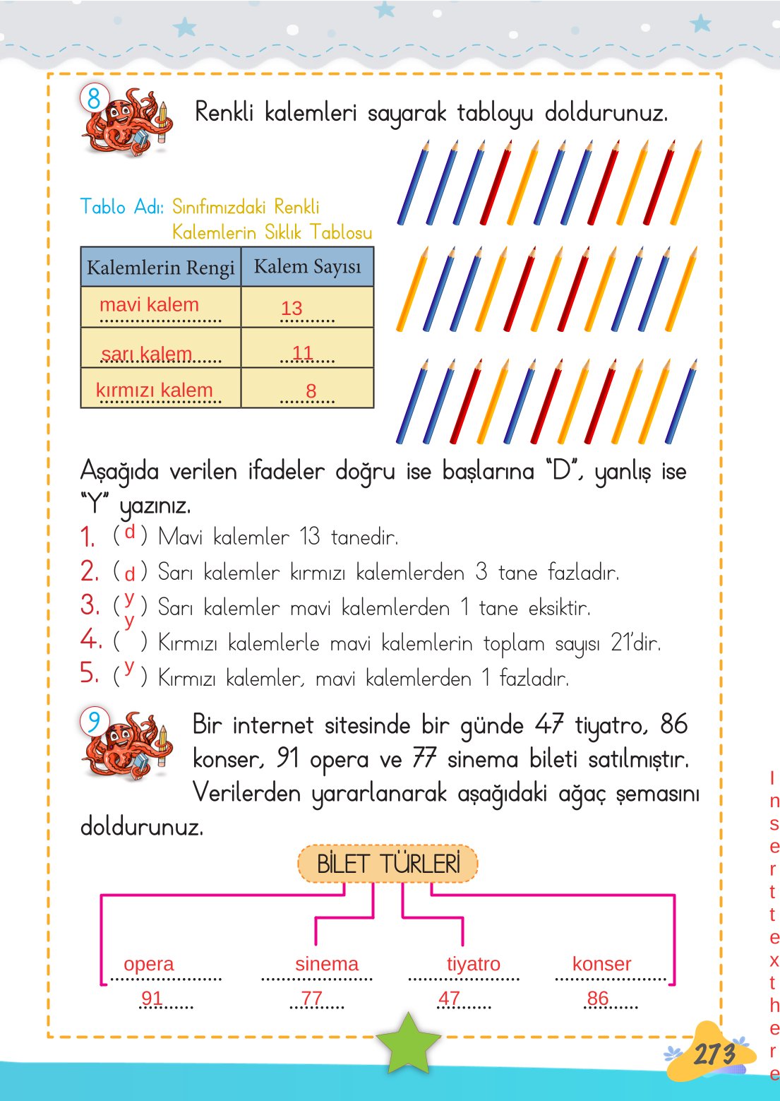 2. Sınıf Meb Yayınları Matematik Ders Kitabı Sayfa 274 Cevapları 2. Sınıf Meb Yayınları Matematik Ders Kitabı Sayfa 274 Cevapları