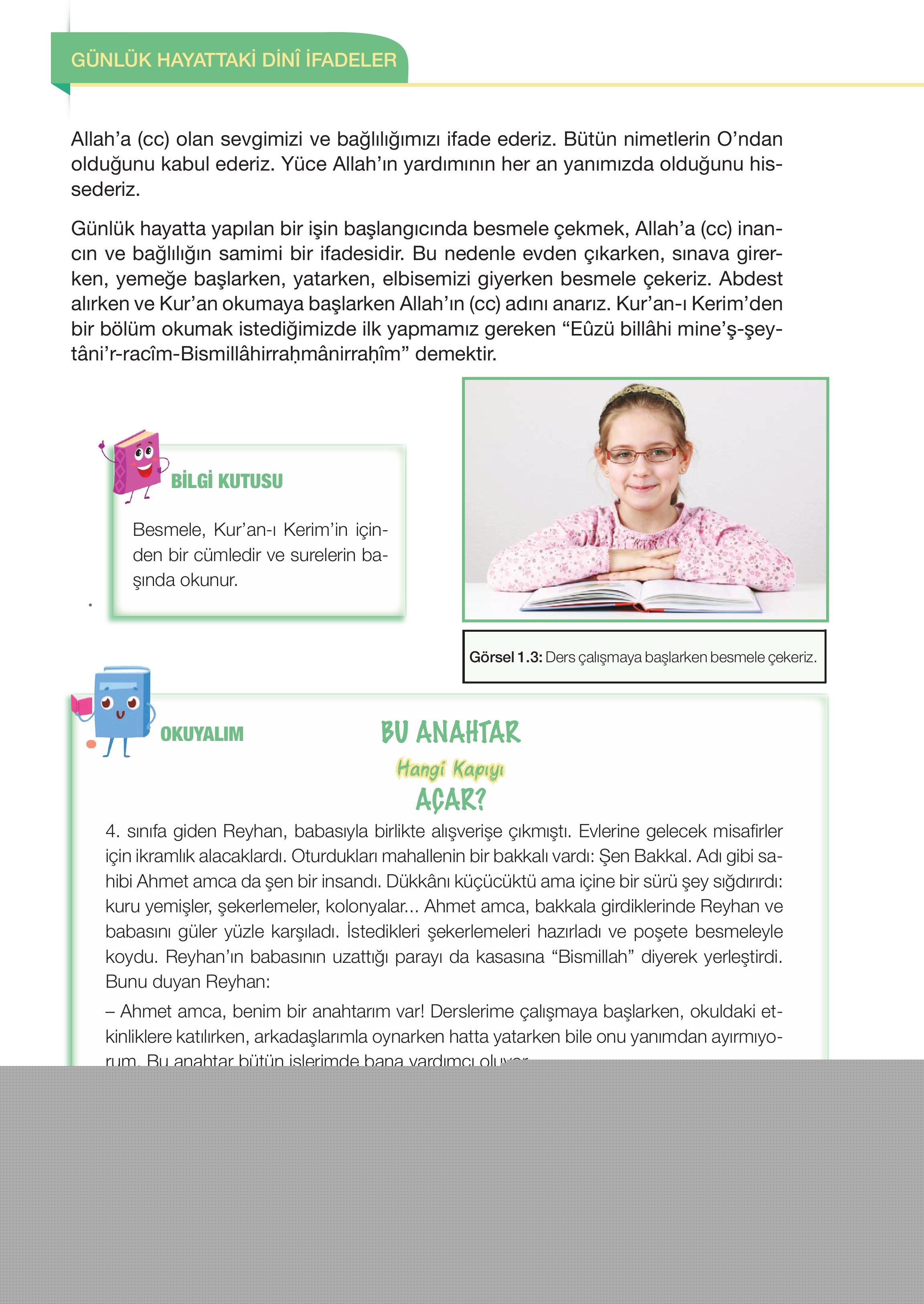 4. Sınıf Meb Yayınları Din Kültürü Ve Ahlak Bilgisi Ders Kitabı Sayfa 14 Cevapları